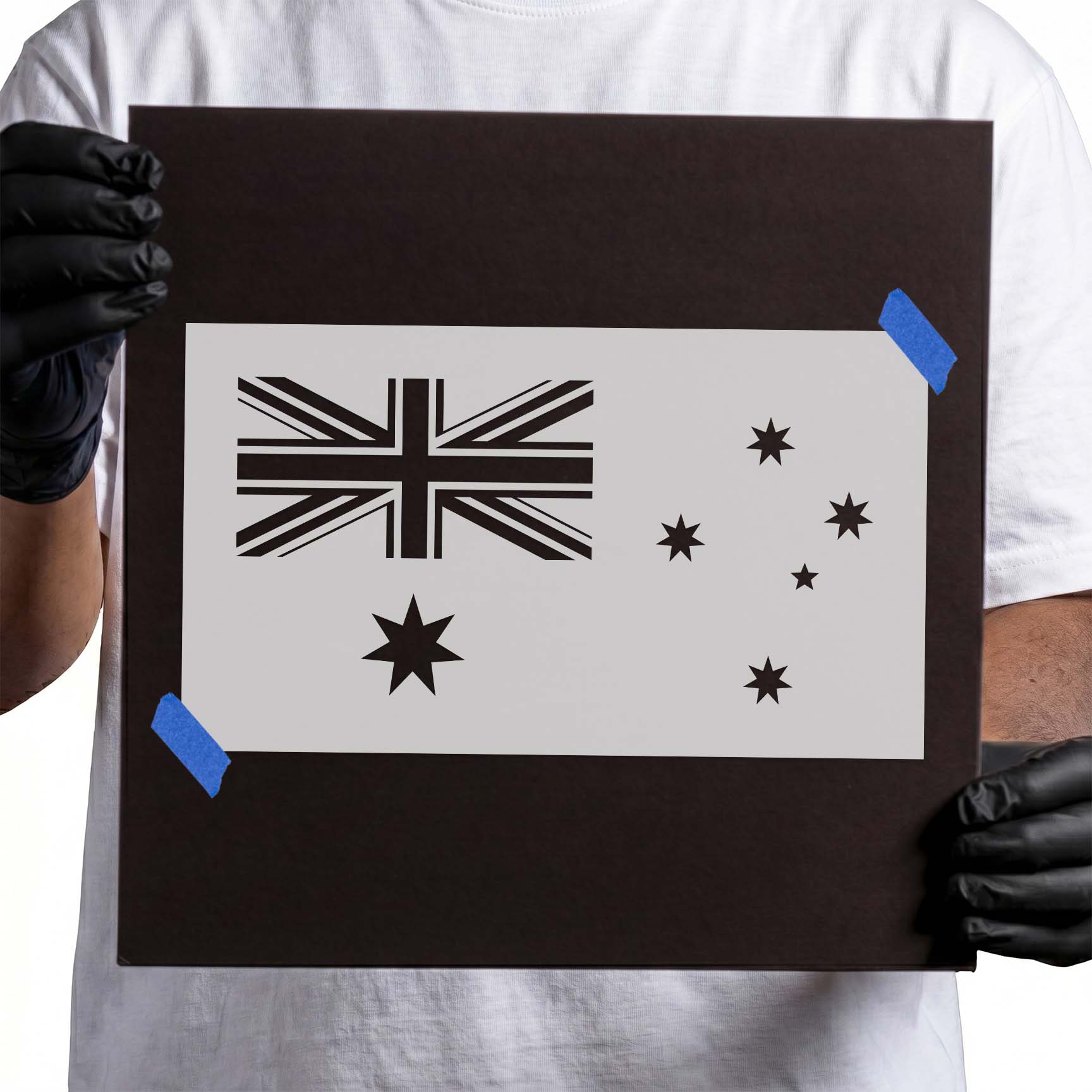 Australian Flag Stencil