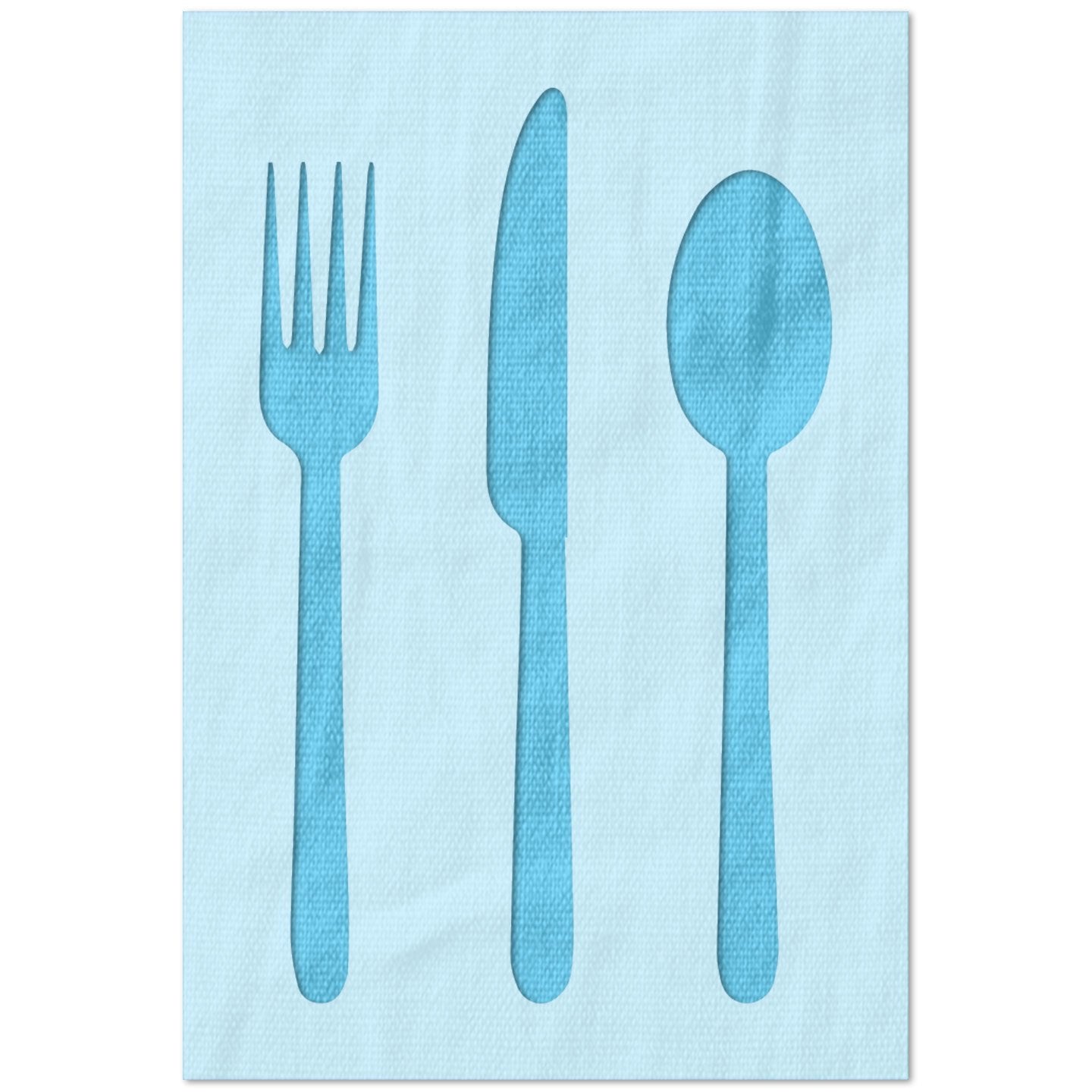 Fork Knife and Spoon Stencil