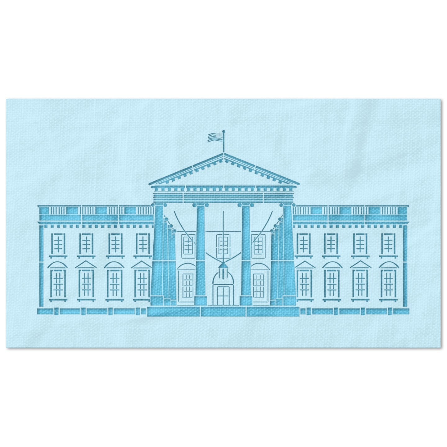 Front of White House Stencil