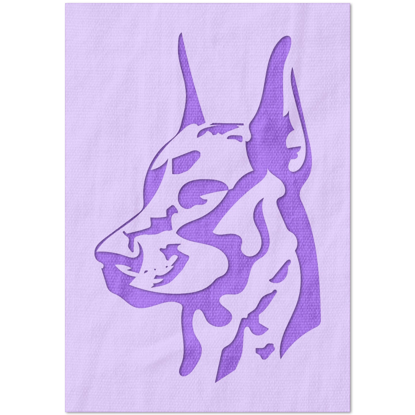 Doberman Dog Stencil