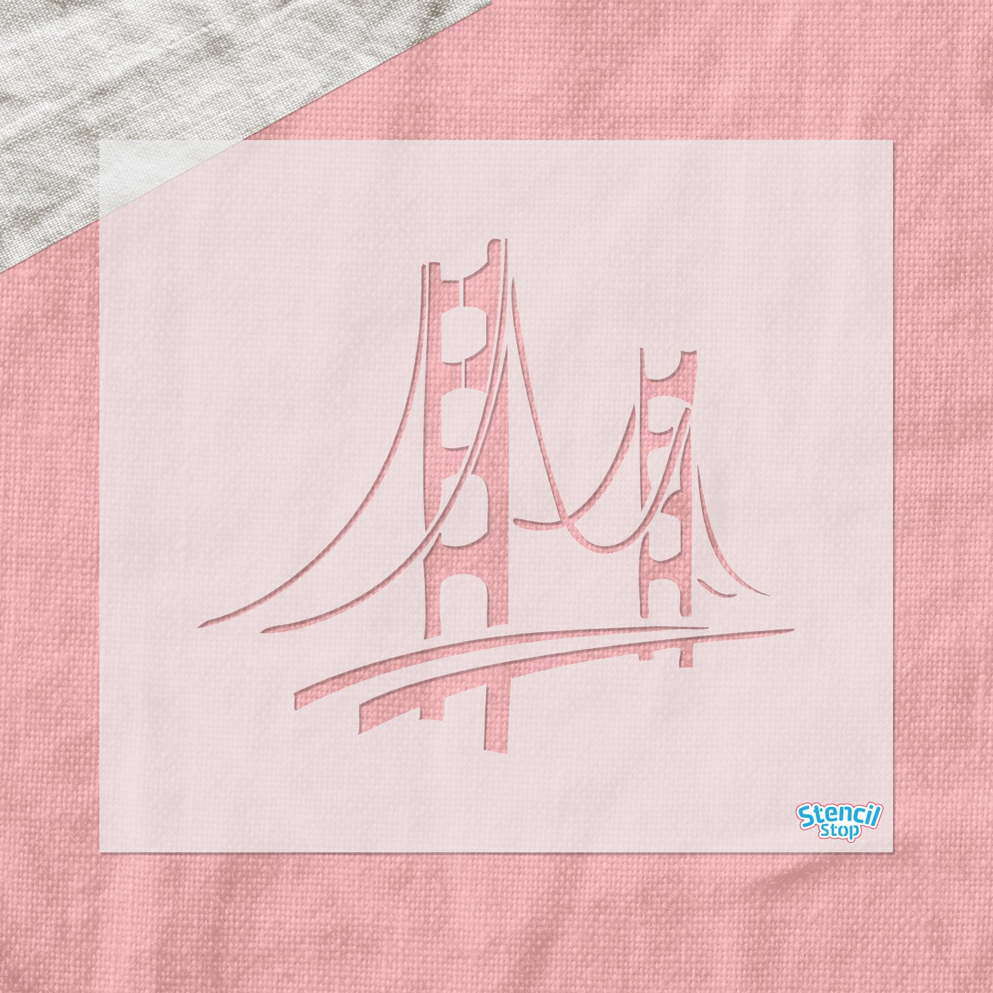 Golden Gate Bridge Stencil