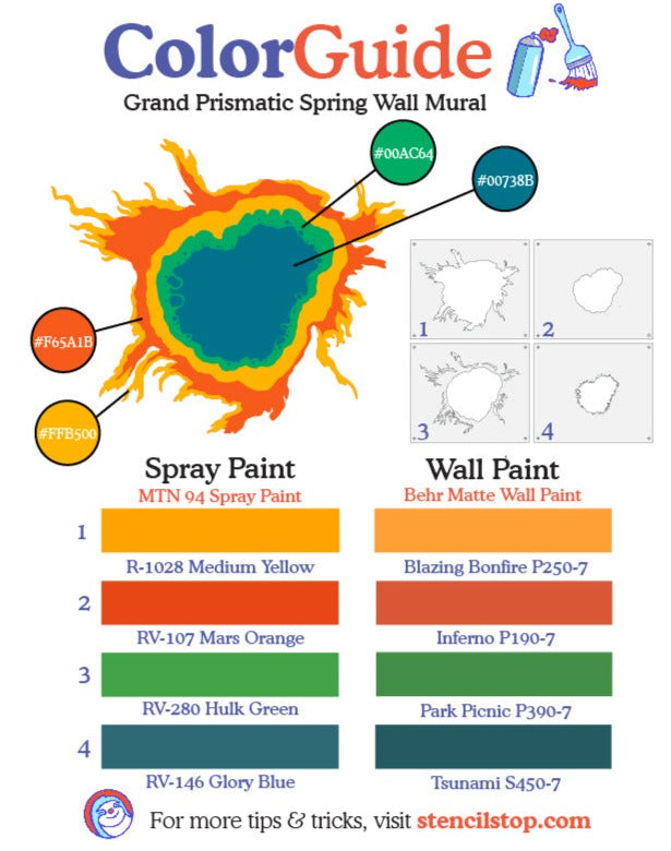 Grand Prismatic Spring Colors