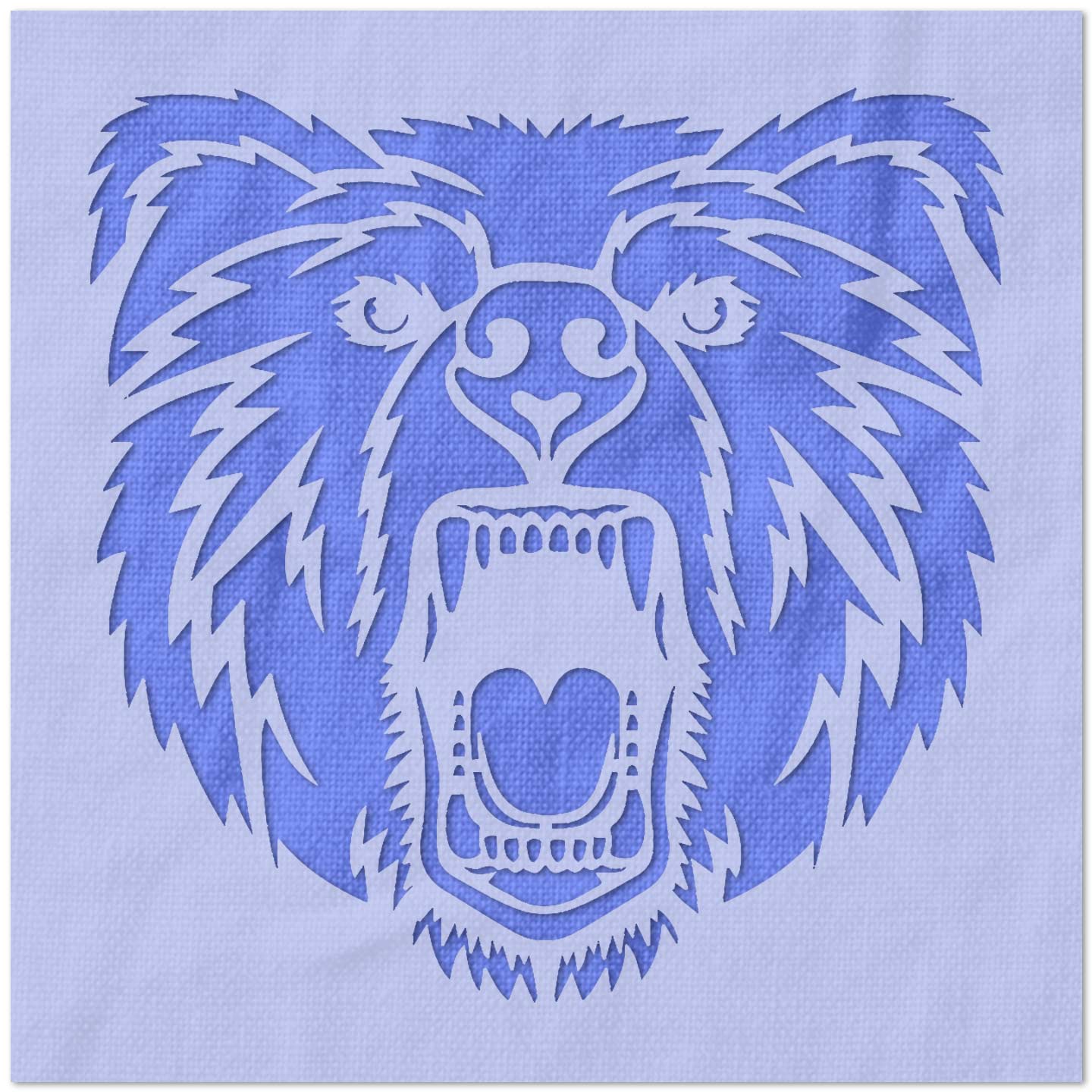 Growling Bear Stencil