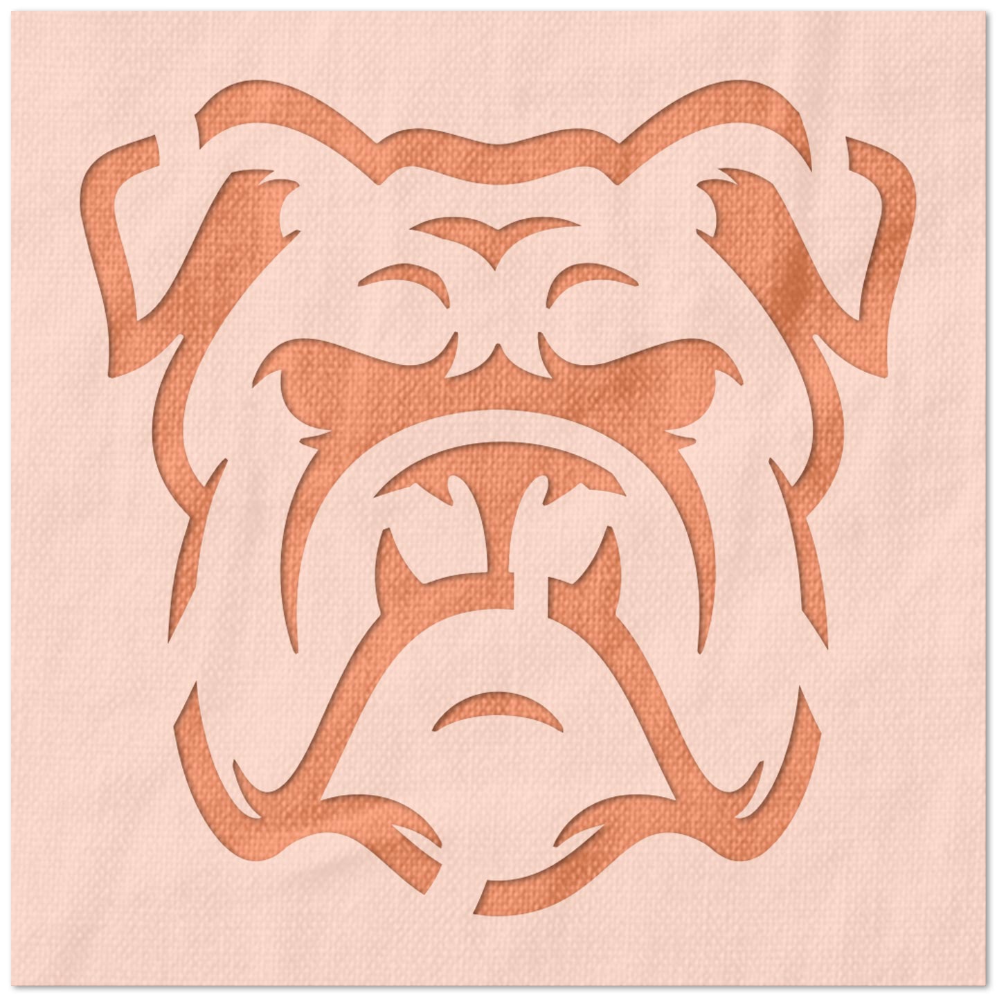 Grumpy Bulldog Stencil