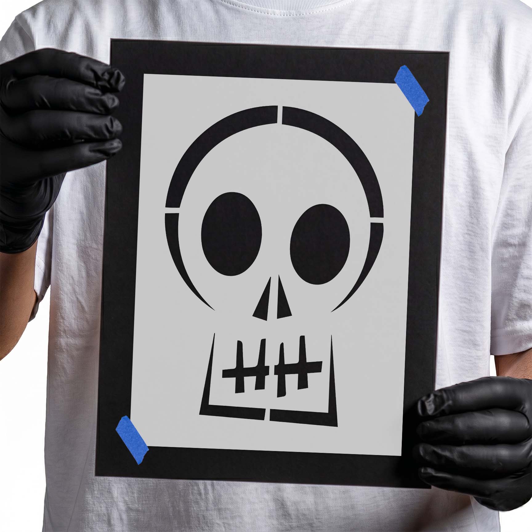 Halloween Skull Stencil