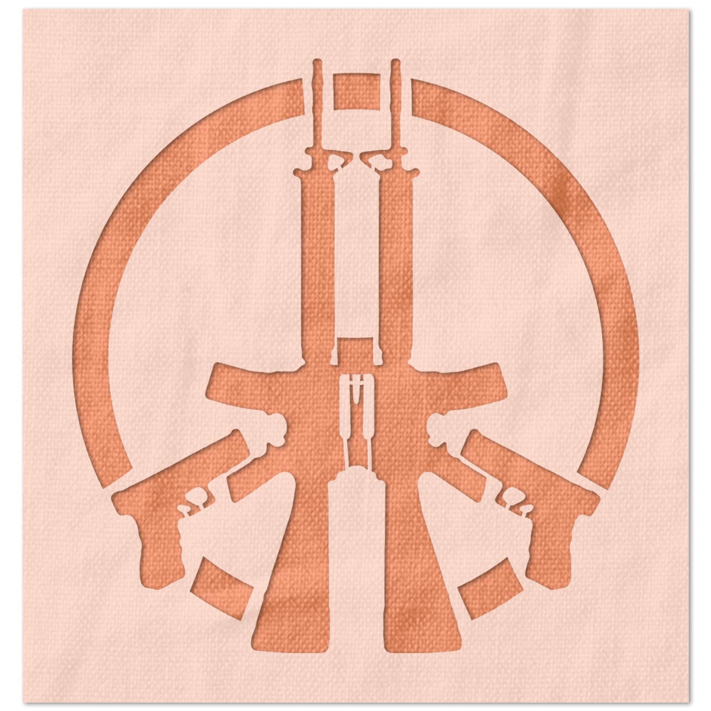 Handgun Autometic Rifle Stencil