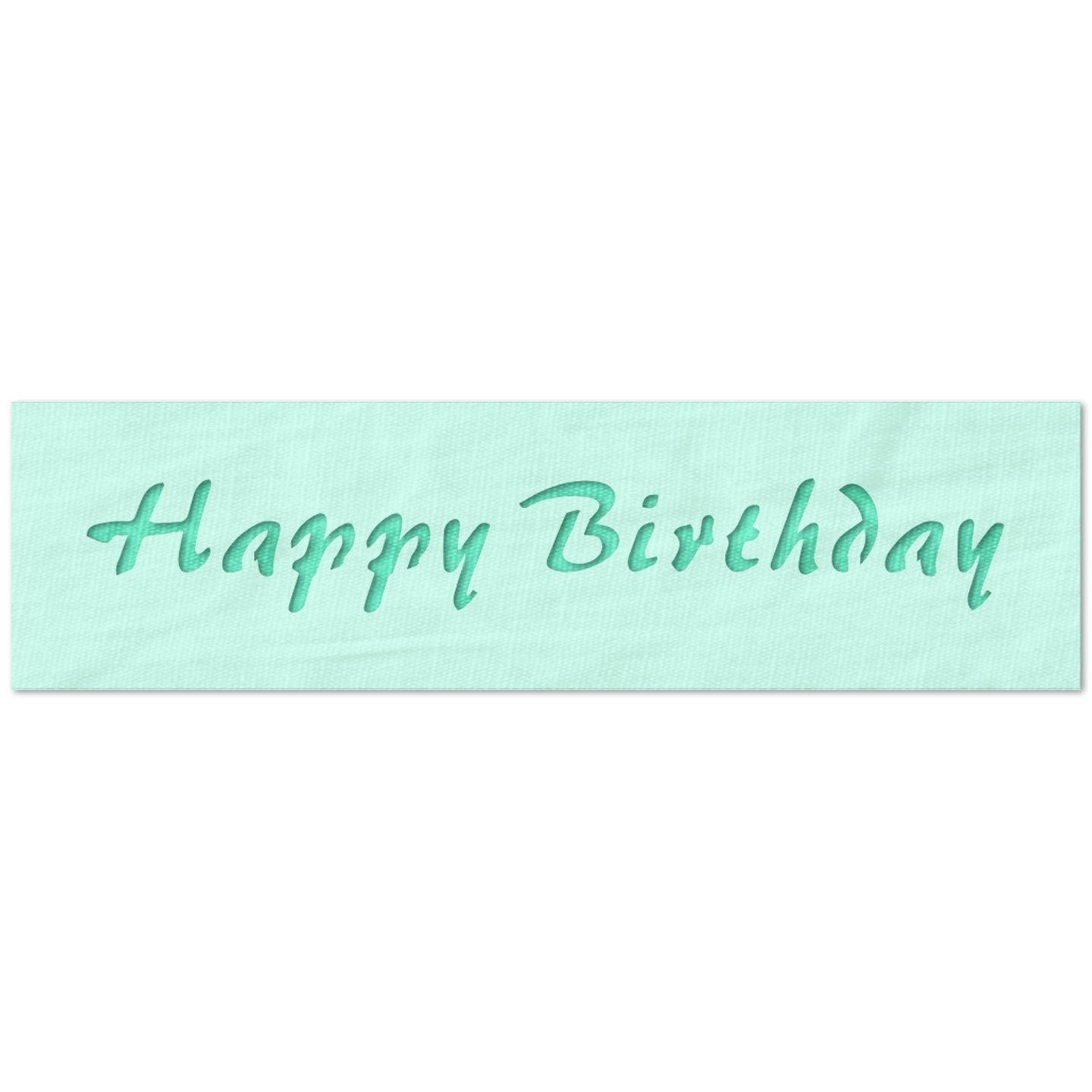 Happy Birthday Fancy Text Stencil