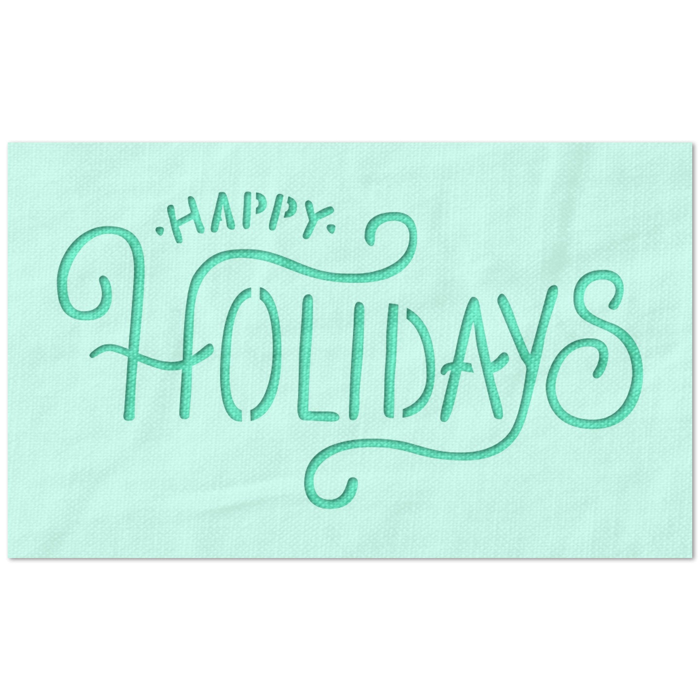 Happy Holidays Stencil