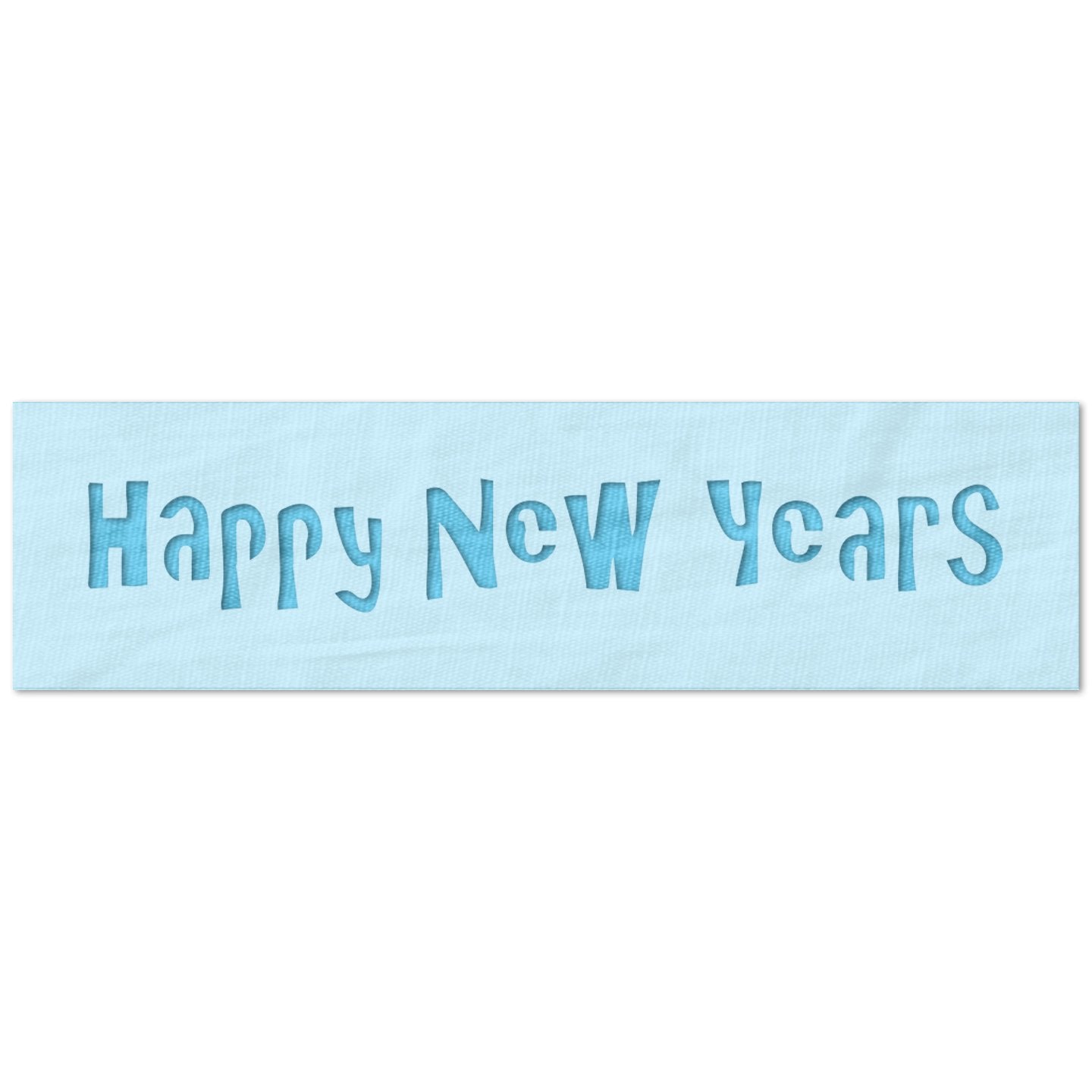 Happy New Year Wacky Text Stencil