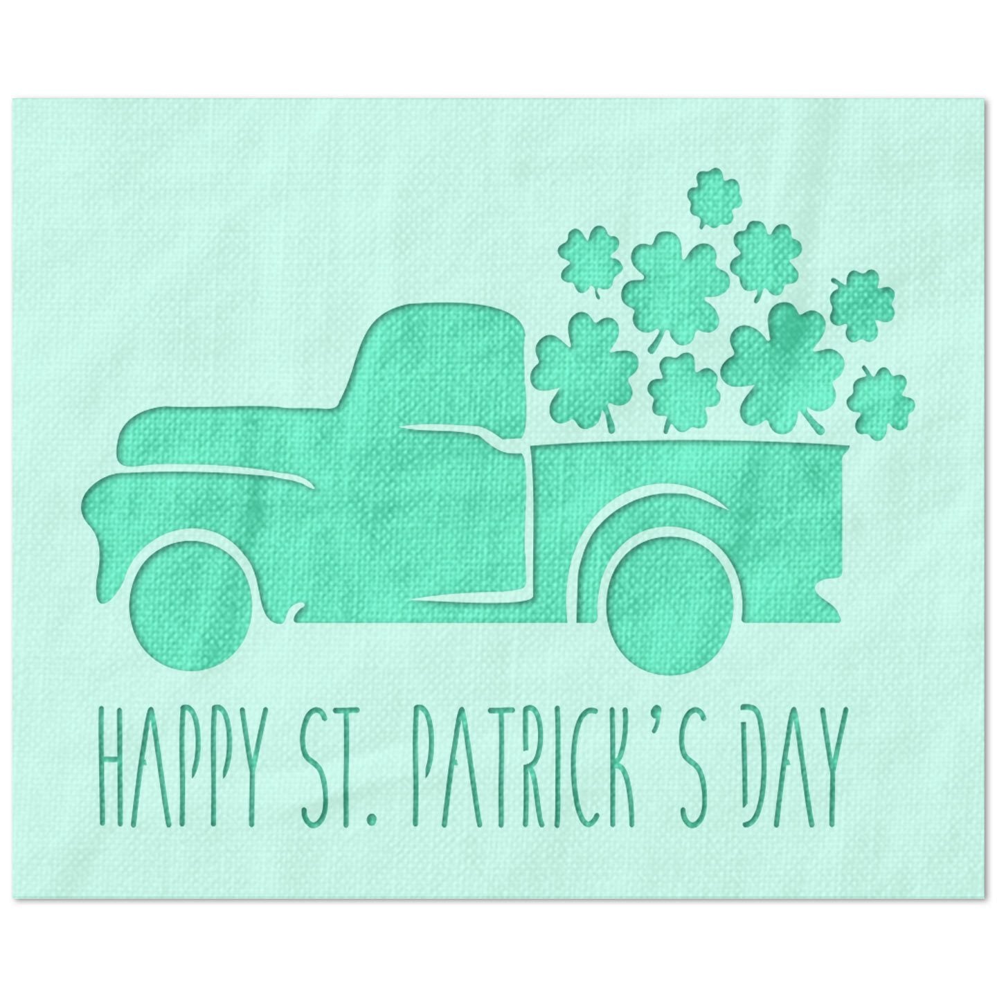 Happy St. Patrick's Day Truck Stencil