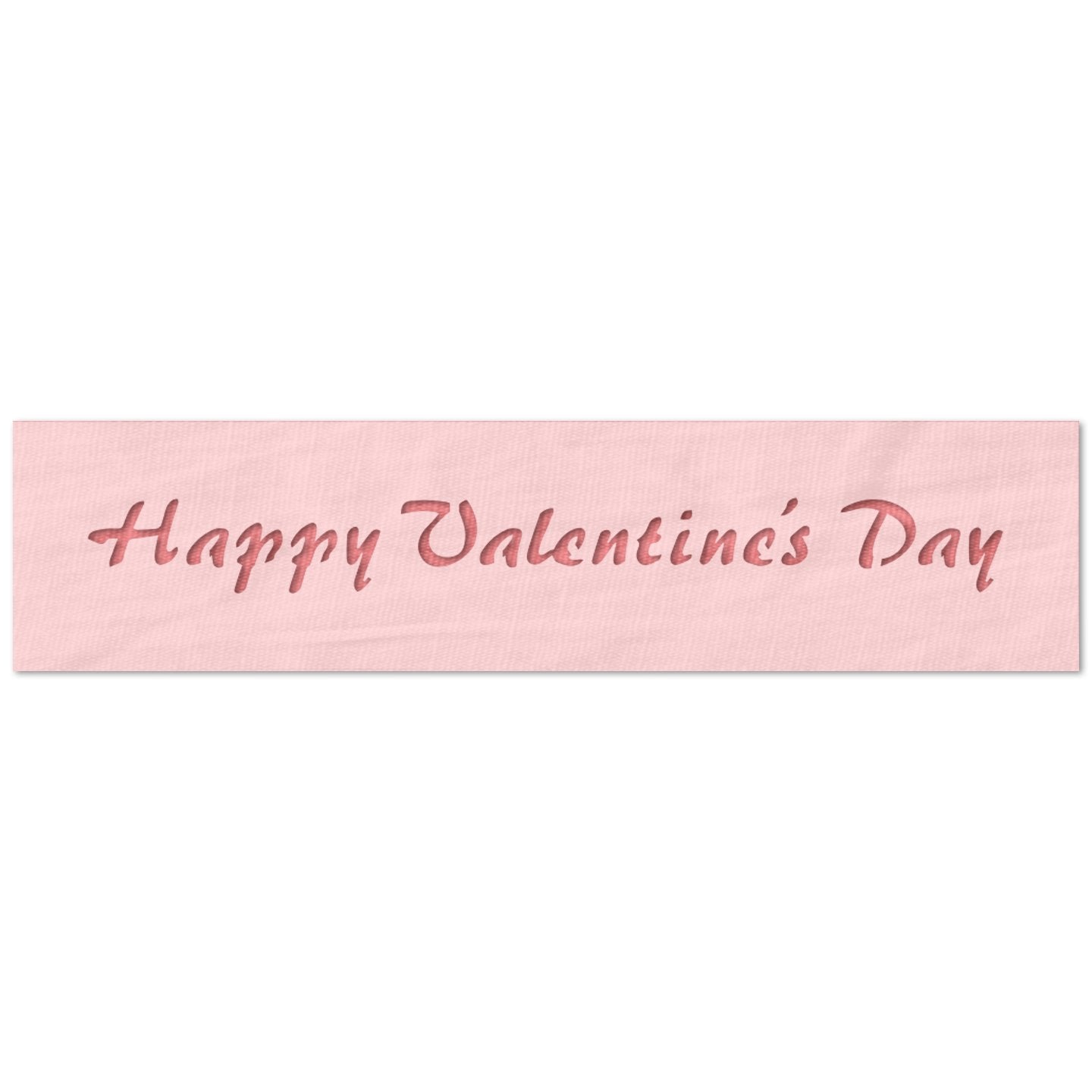 Happy Valentines Day Fancy Text Stencil