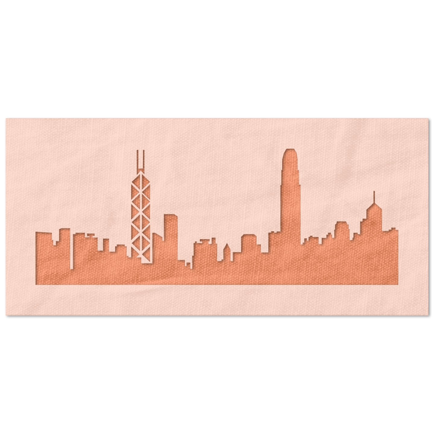 Hong Kong Skyline Stencil