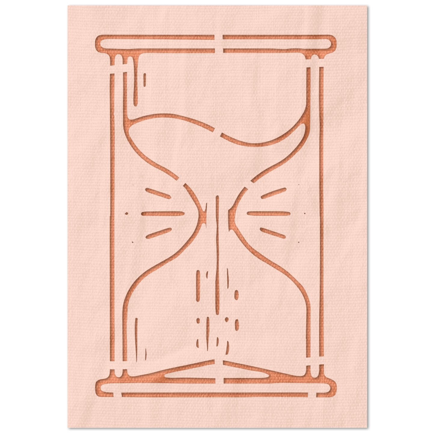 Hourglass Stencil
