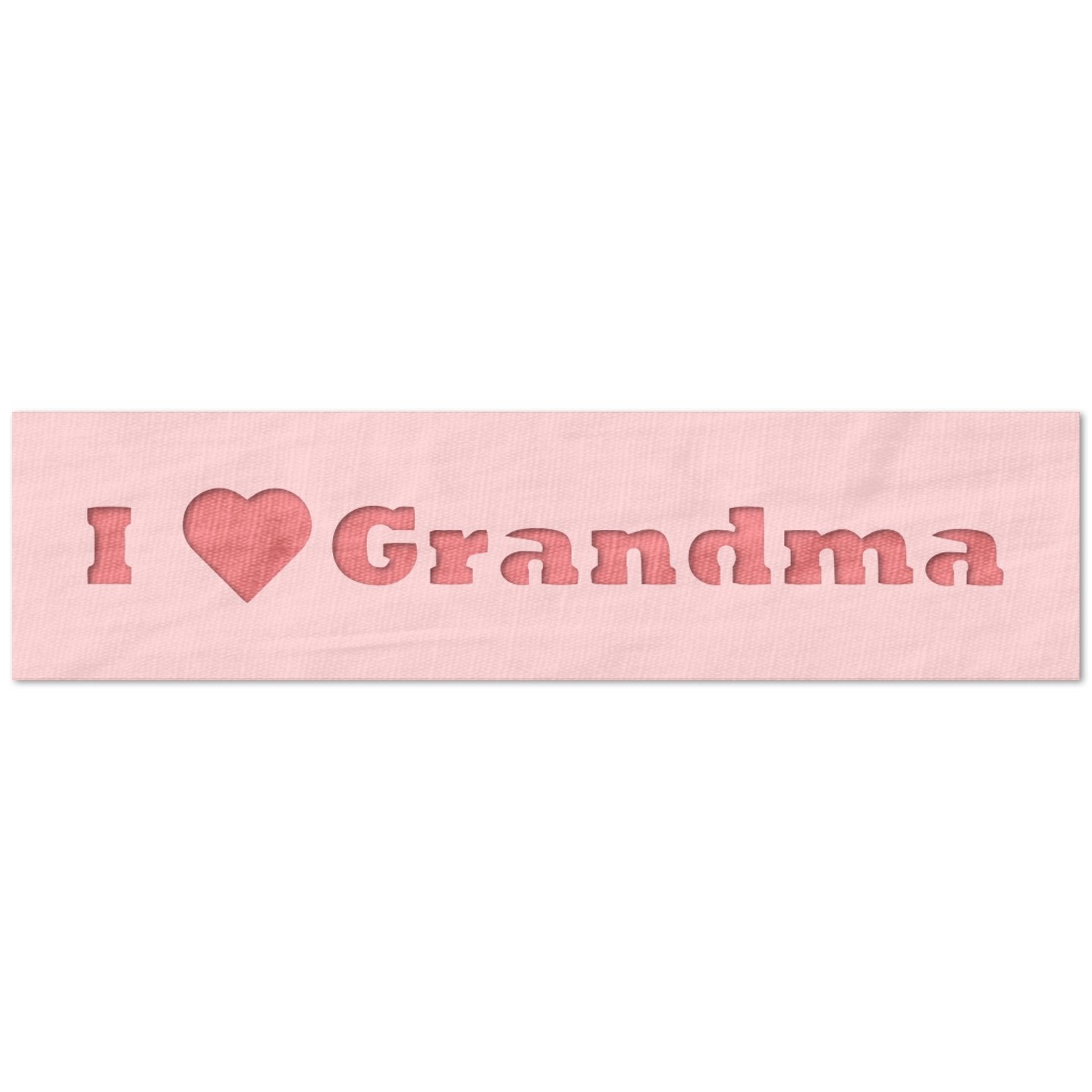 I Heart Grandma Stencil