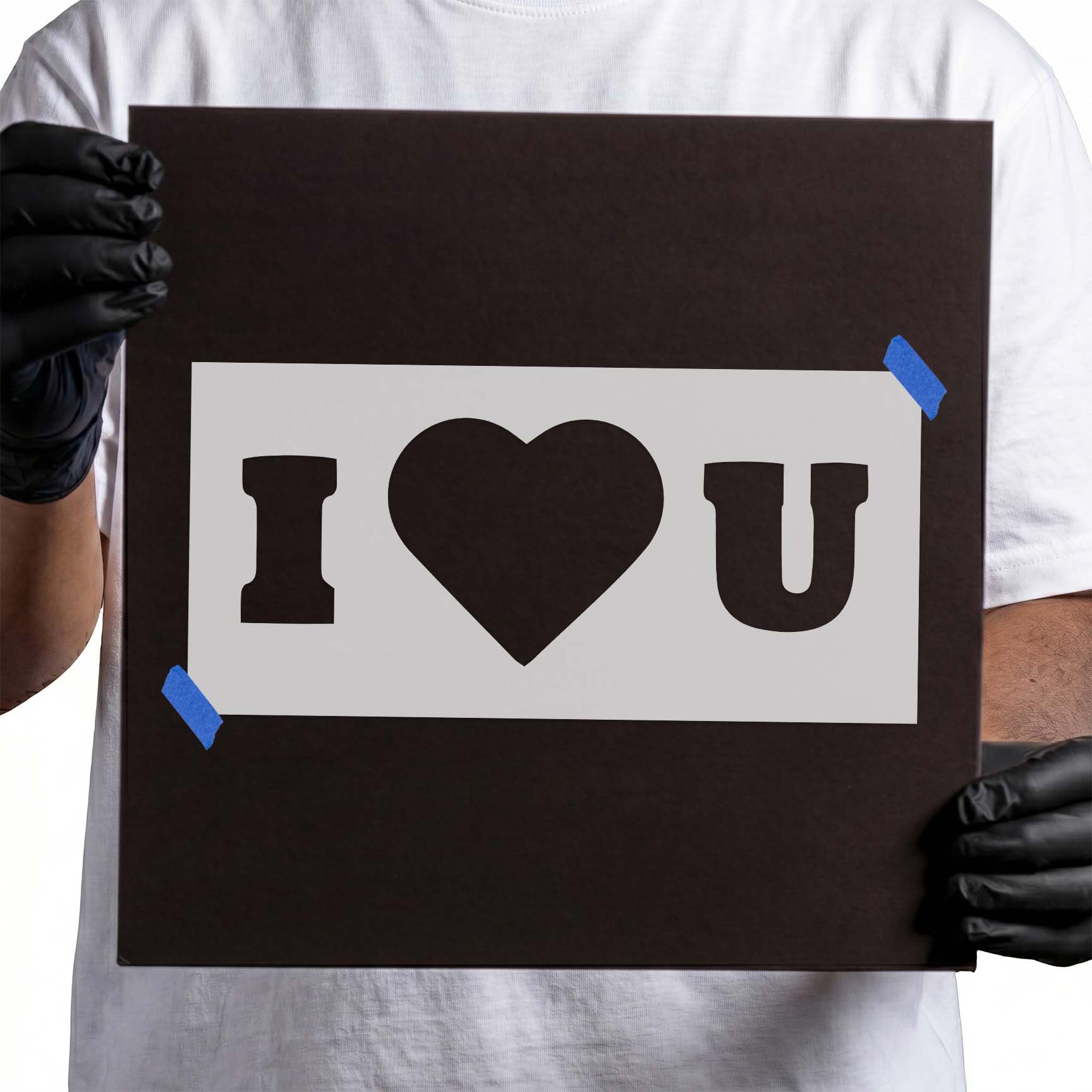 I Heart You Stencil