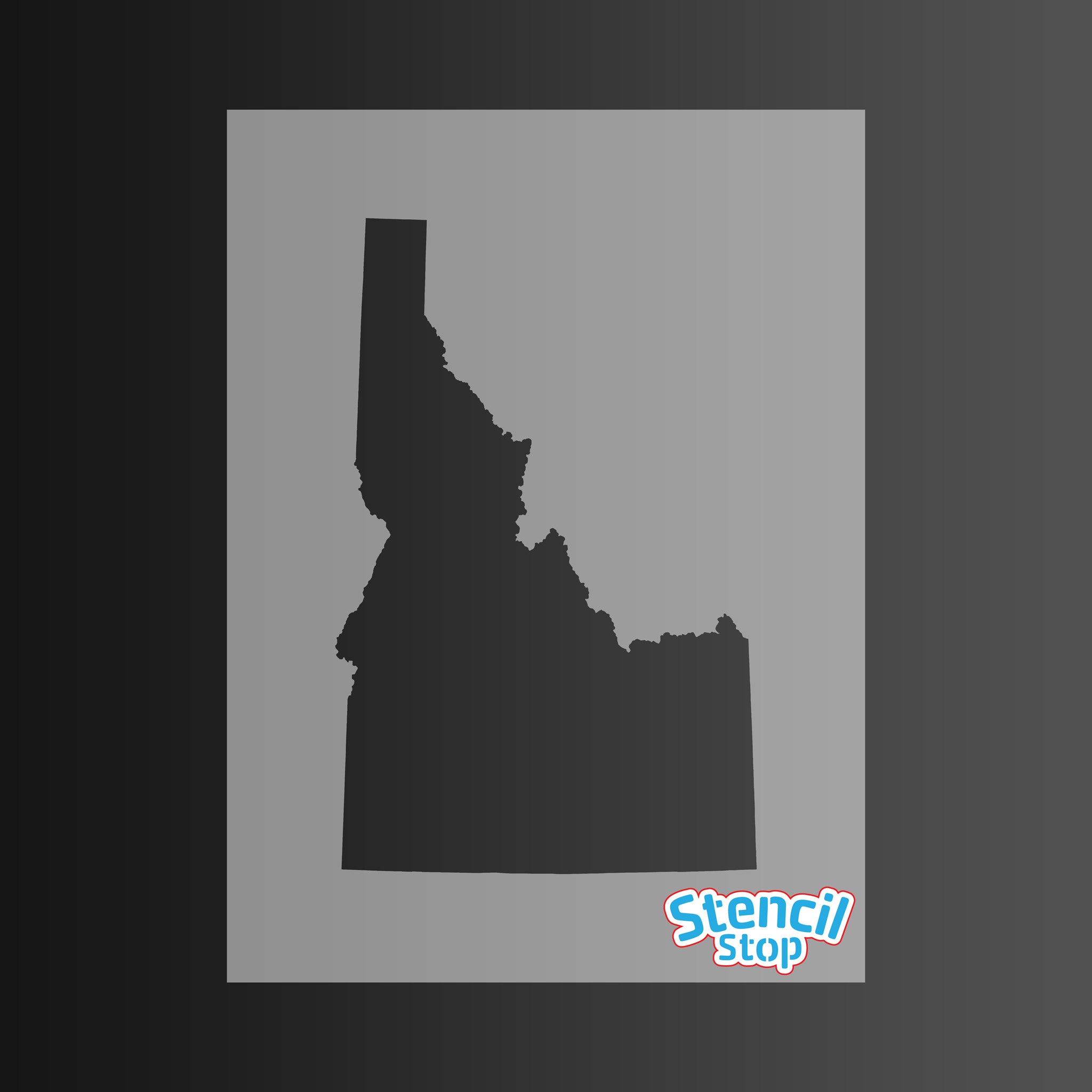 State of Idaho Shape Stencil