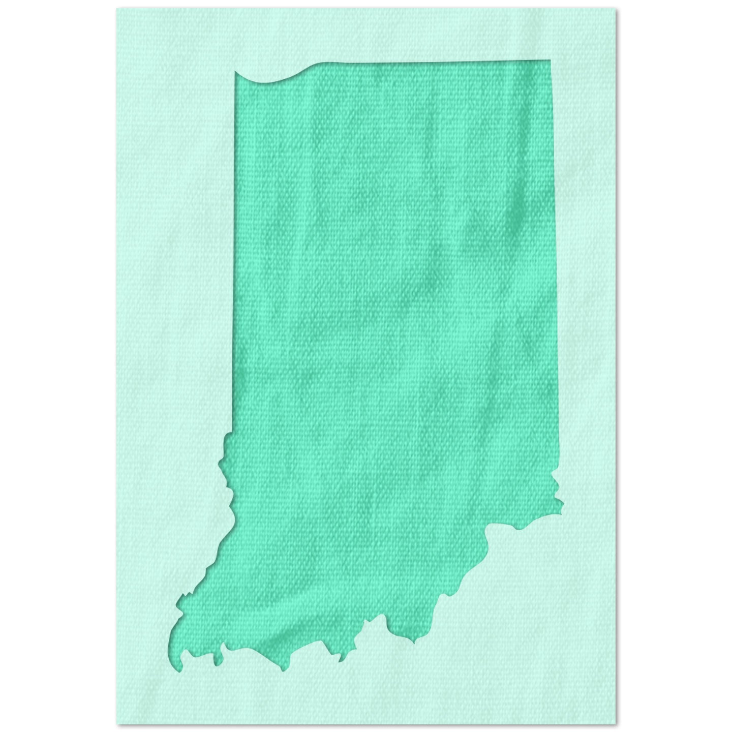 Indiana State Outline Stencil