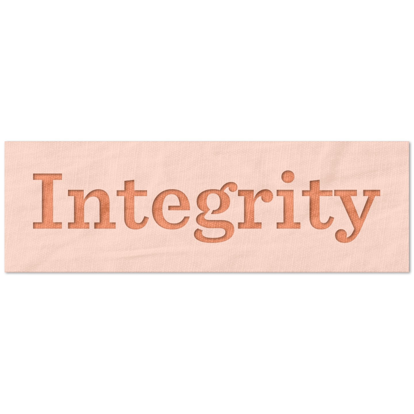 Integrity Text Stencil