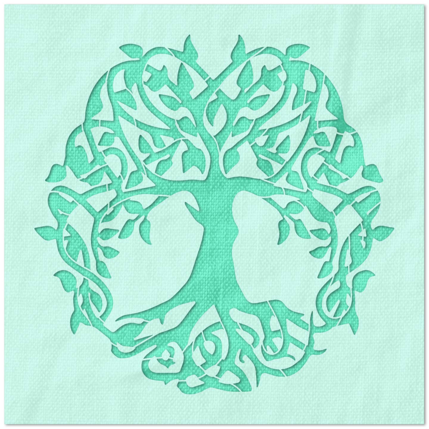 Intricate Tree Stencil