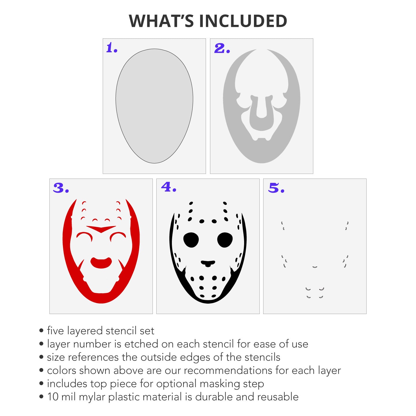 What's Included Jason Mask