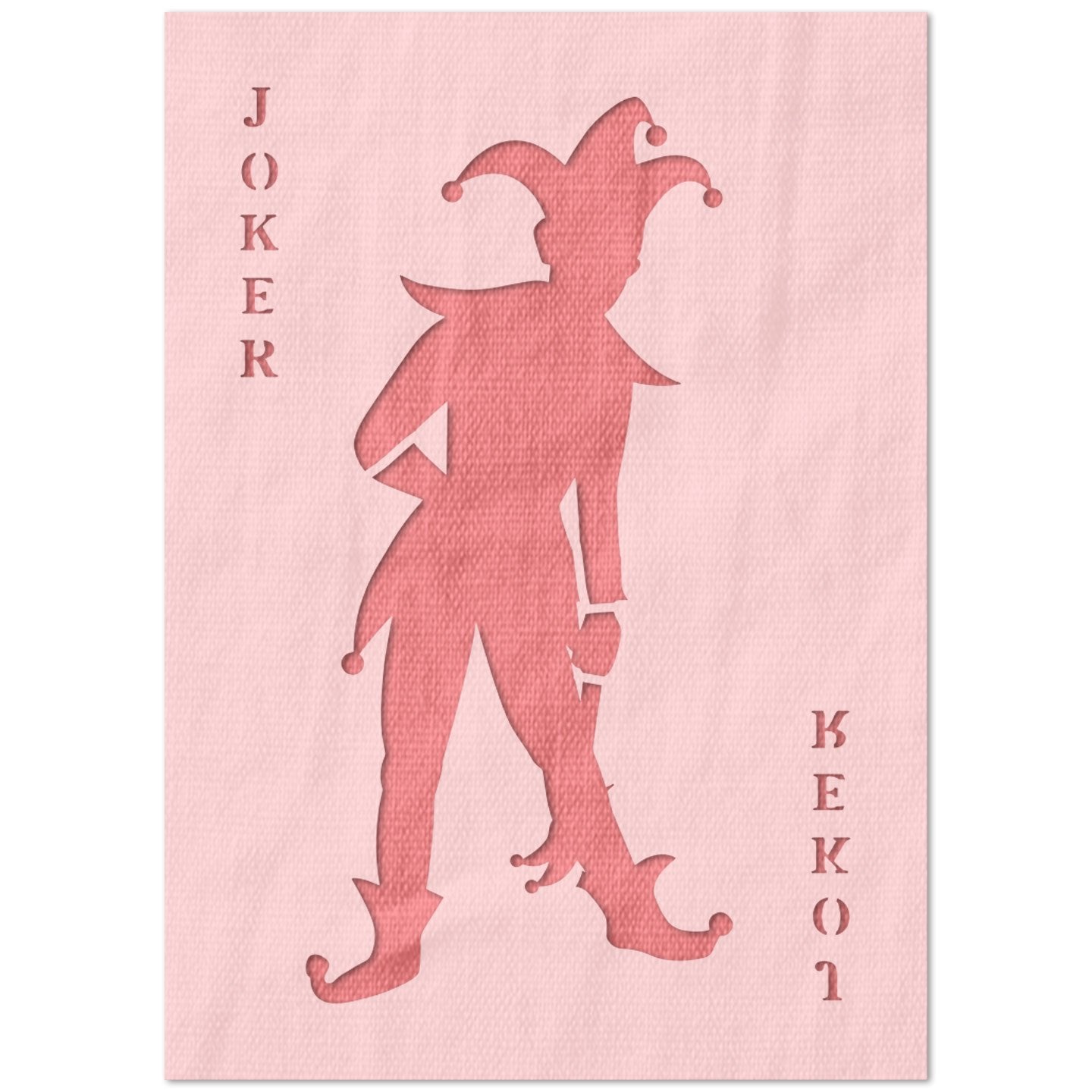 Joker Card Stencil