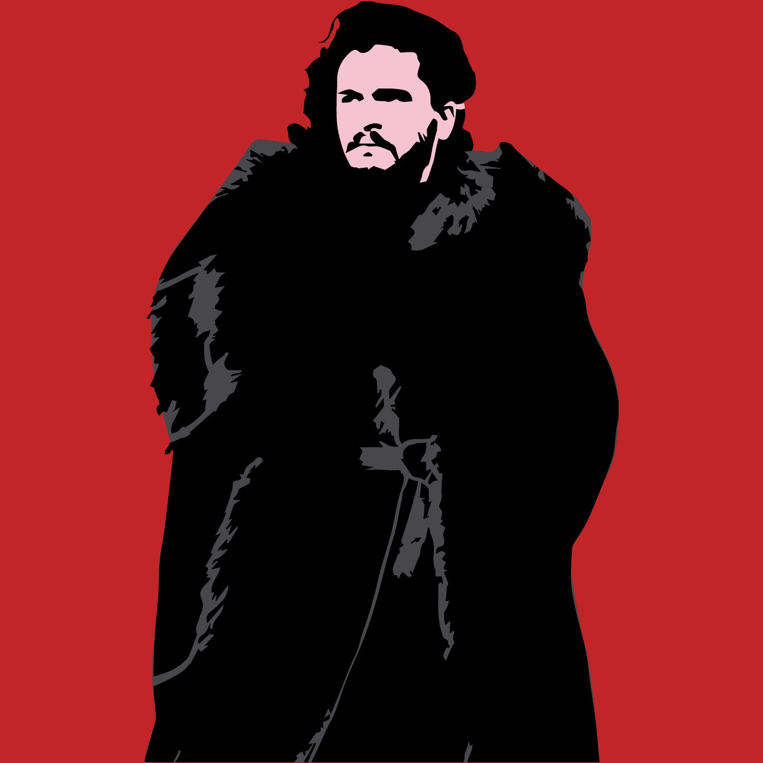 Jon Snow 3 Layer Stencil Set