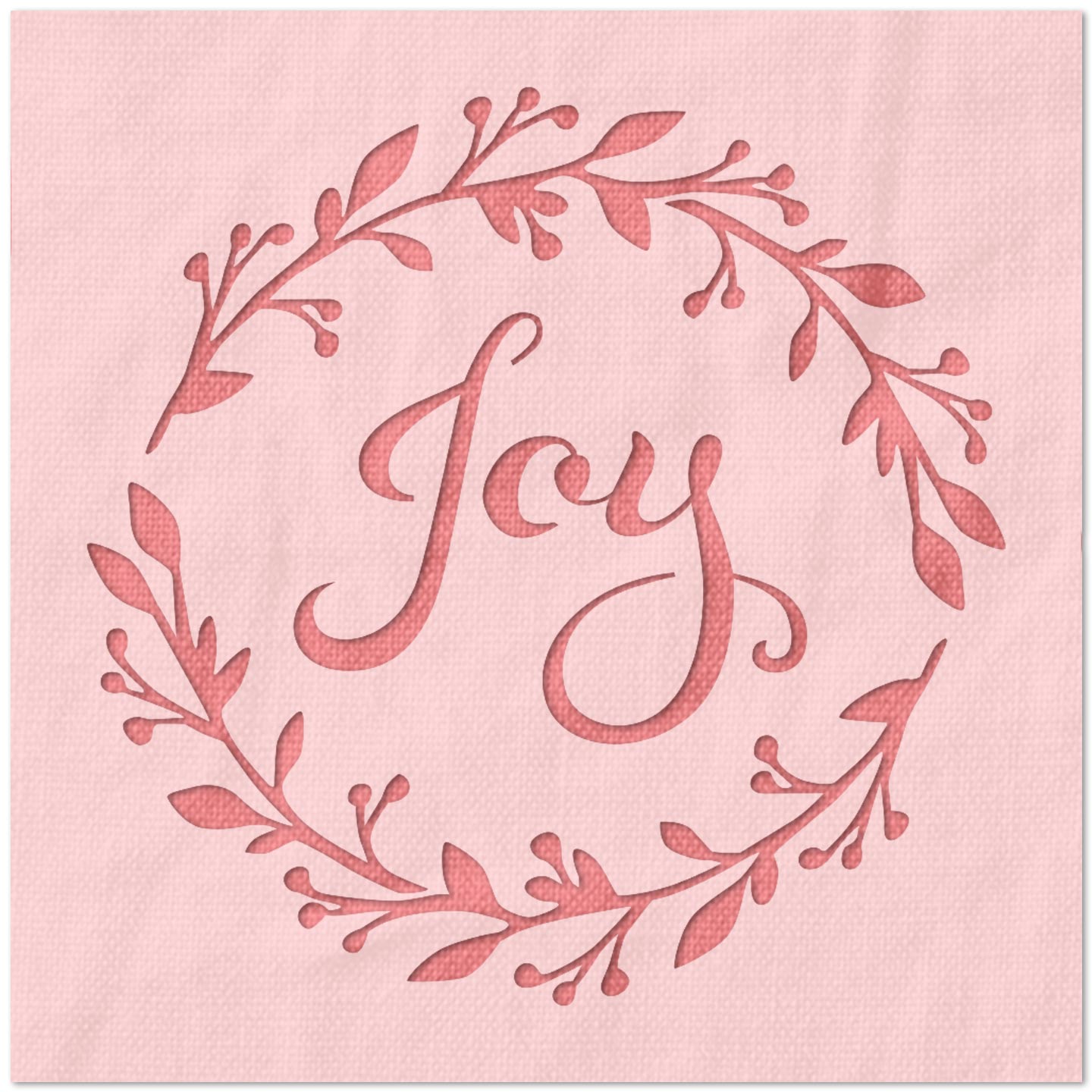 Joy Wreath Stencil