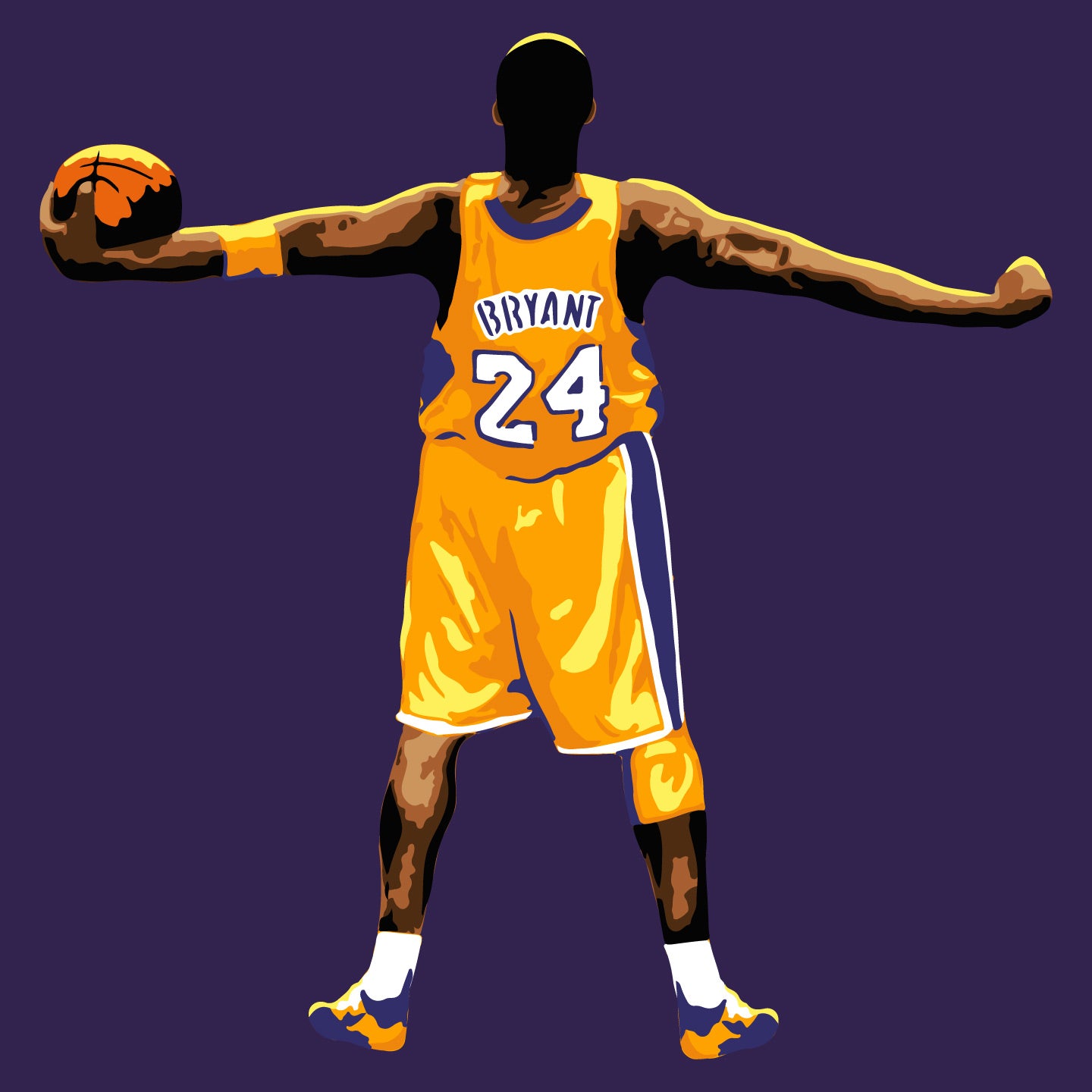 Kobe Bryant Celebration Layered Stencil Set