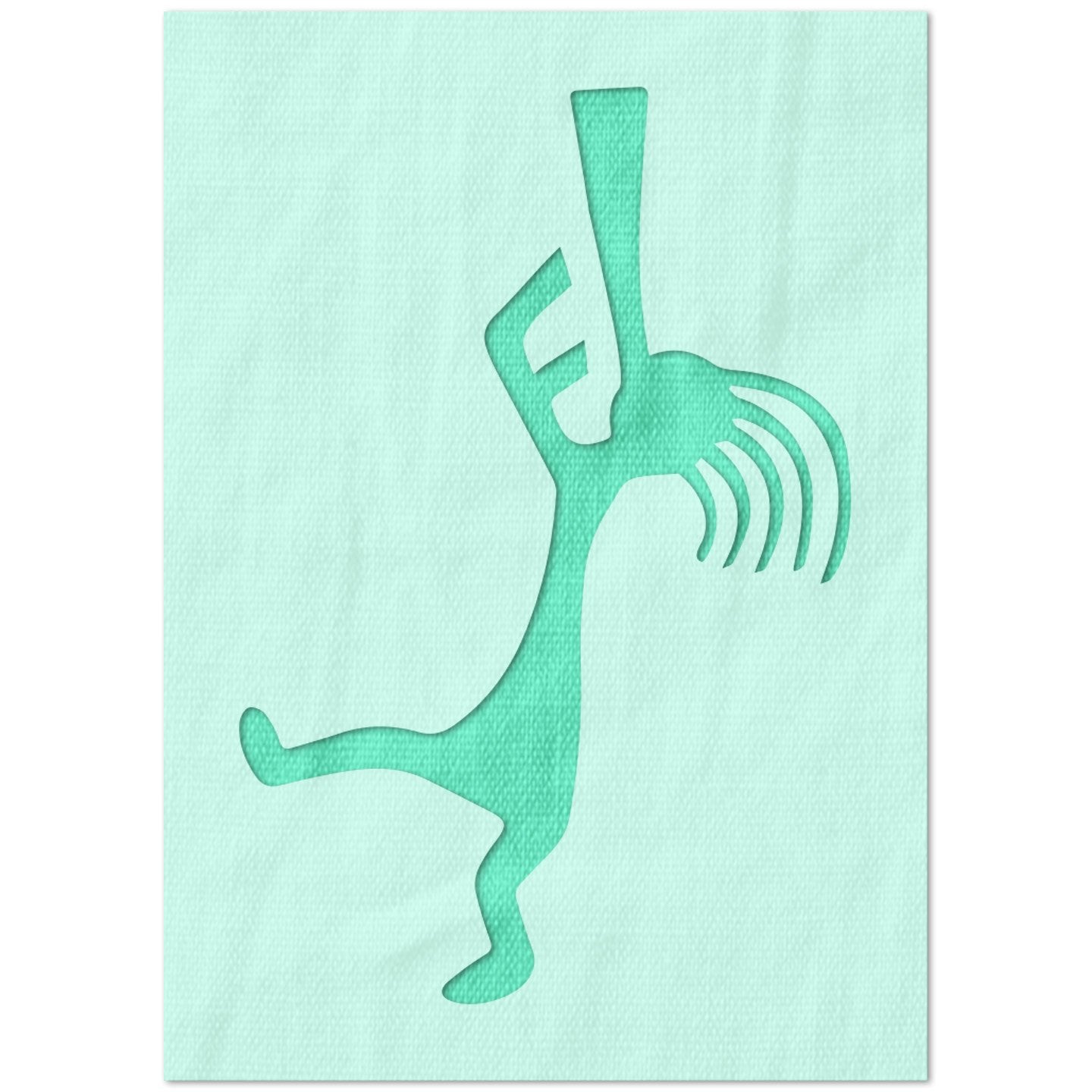 Kokopelli Playing Flute Stencil