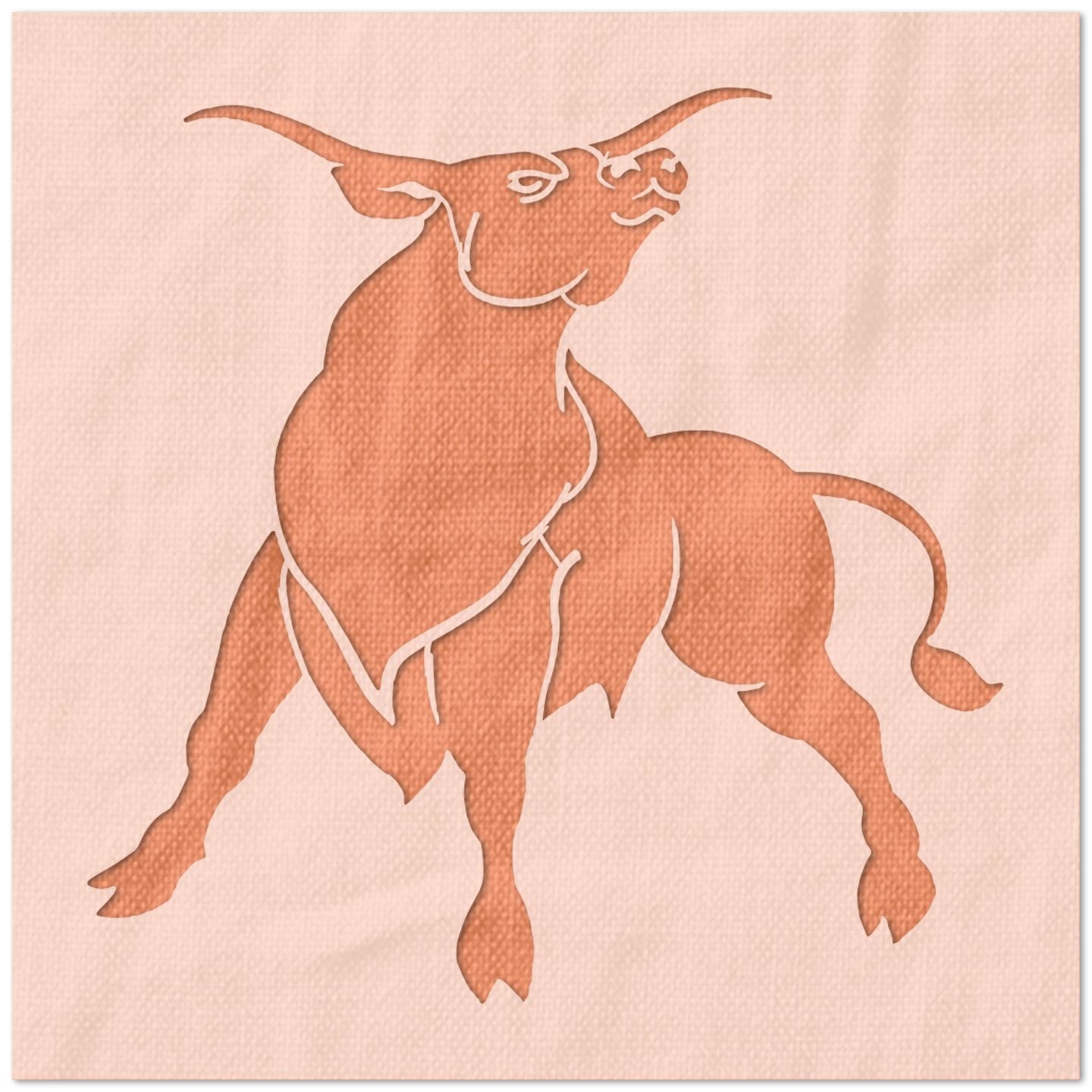 Large Bull Stencil