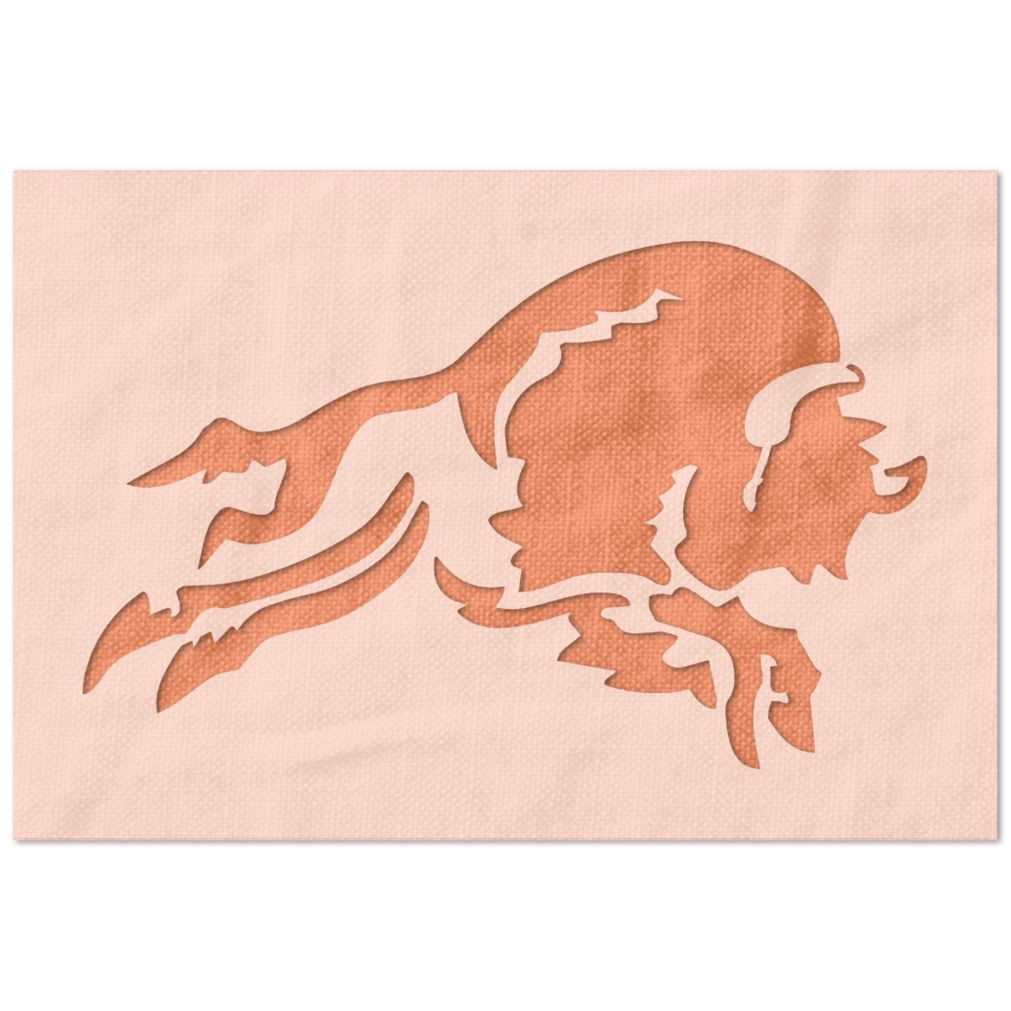 Leaping Buffalo Stencil