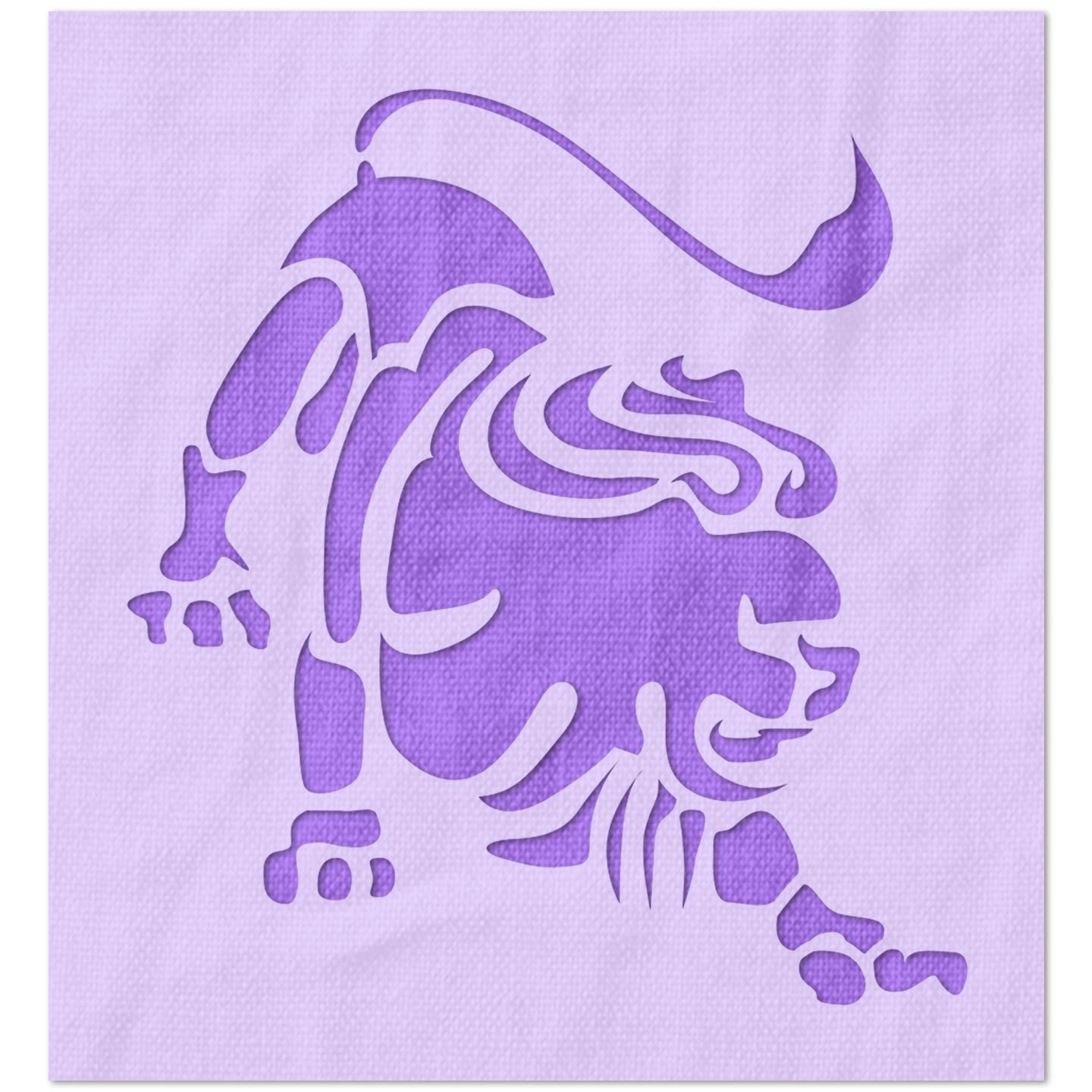 Leo Astrology Sign Stencil