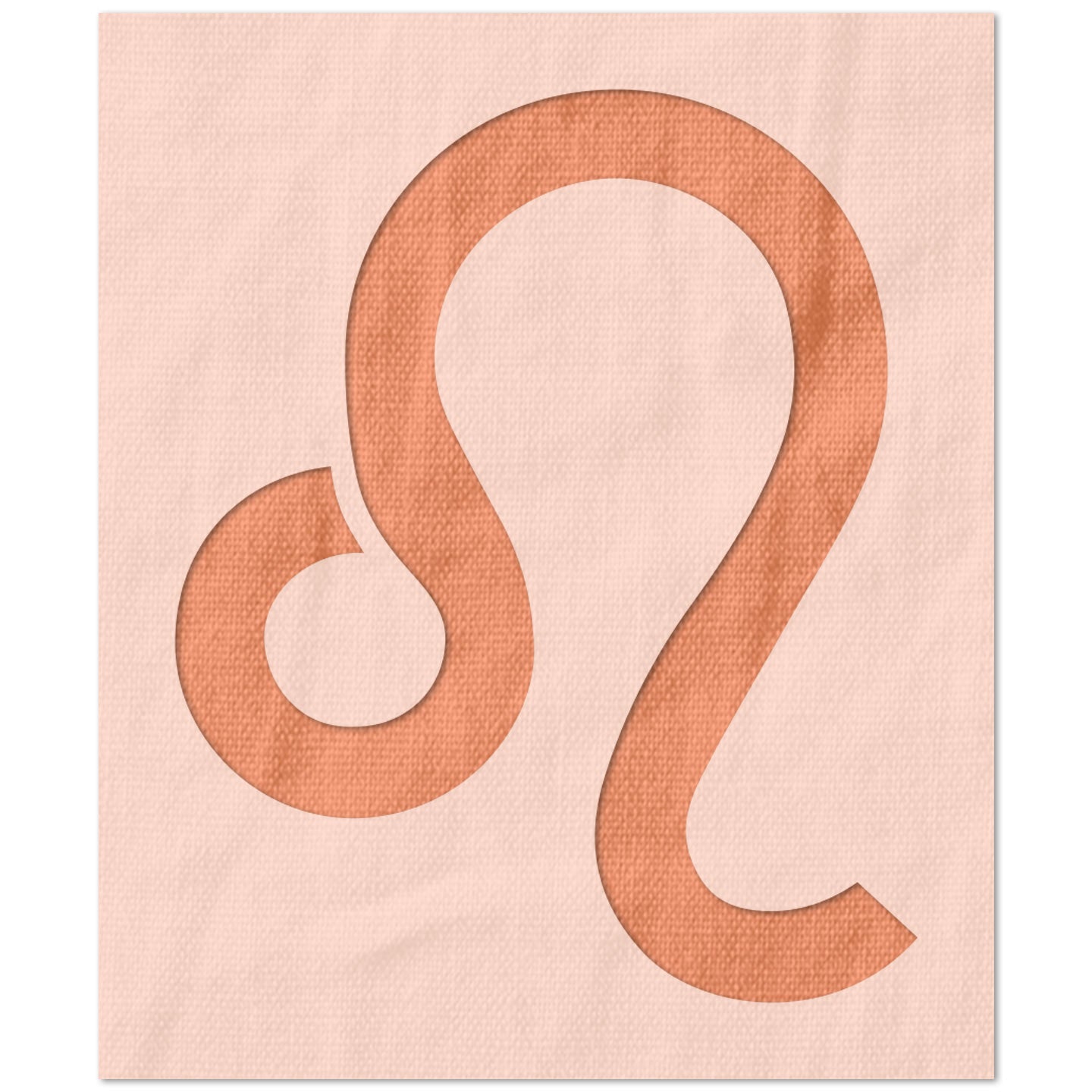 Leo Astrology Symbol Stencil