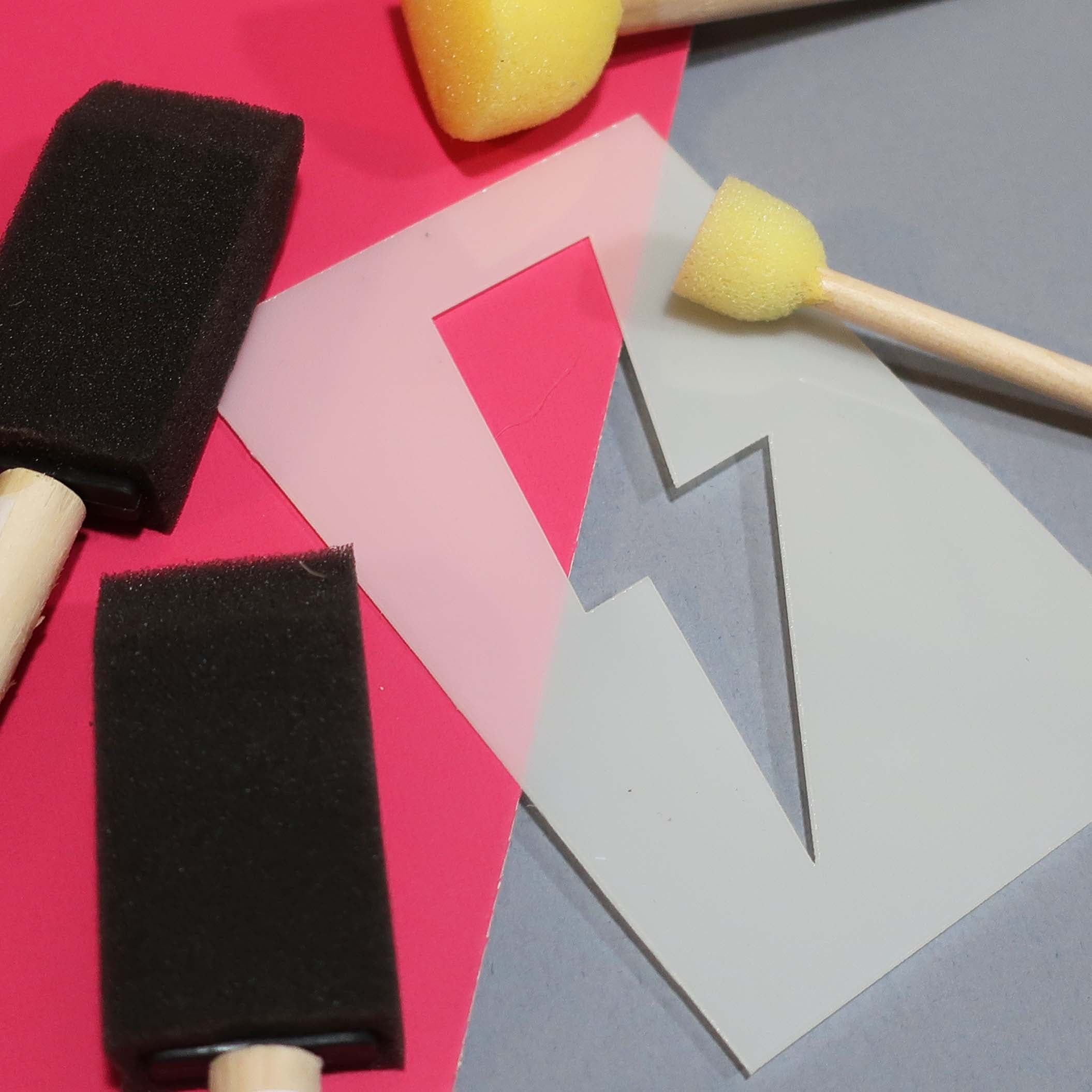 Lightning Bolt Stencil