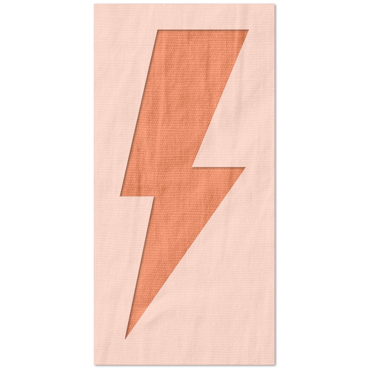 Lightning Bolt Symbol Stencil