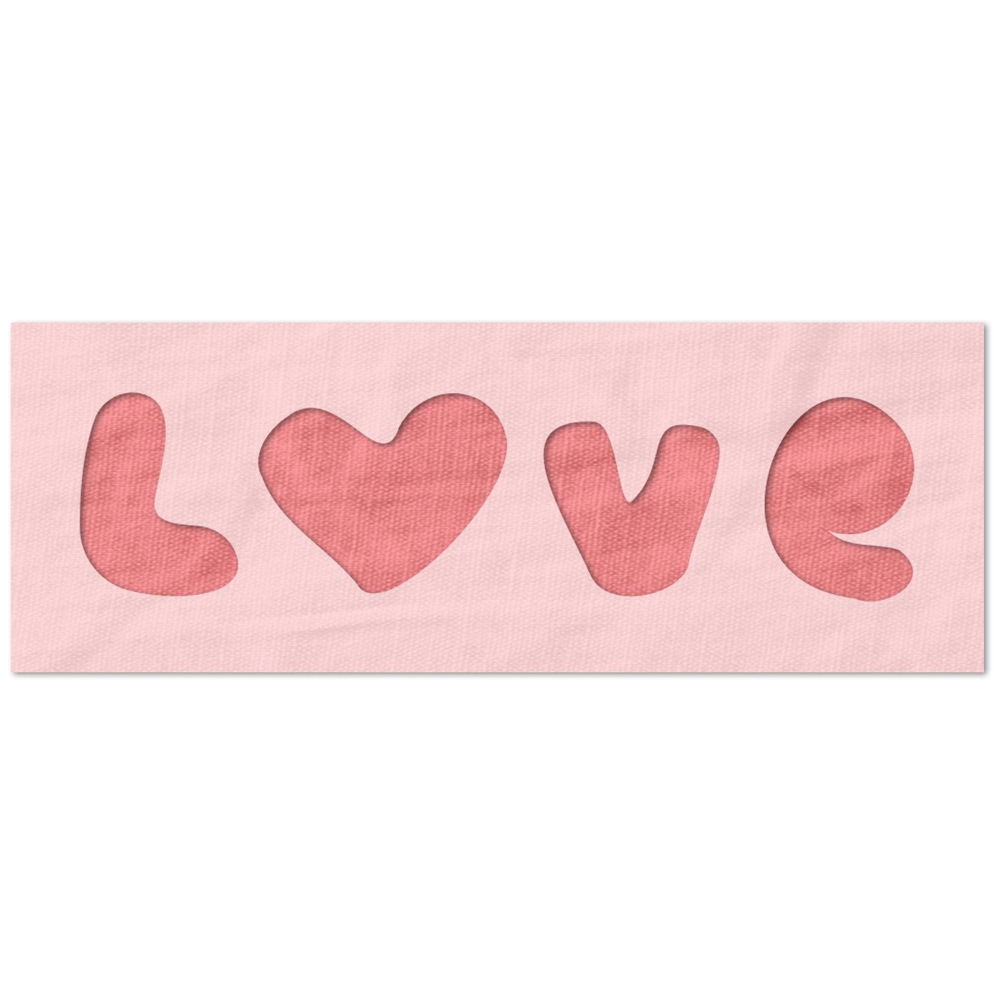 Love with Heart Stencil