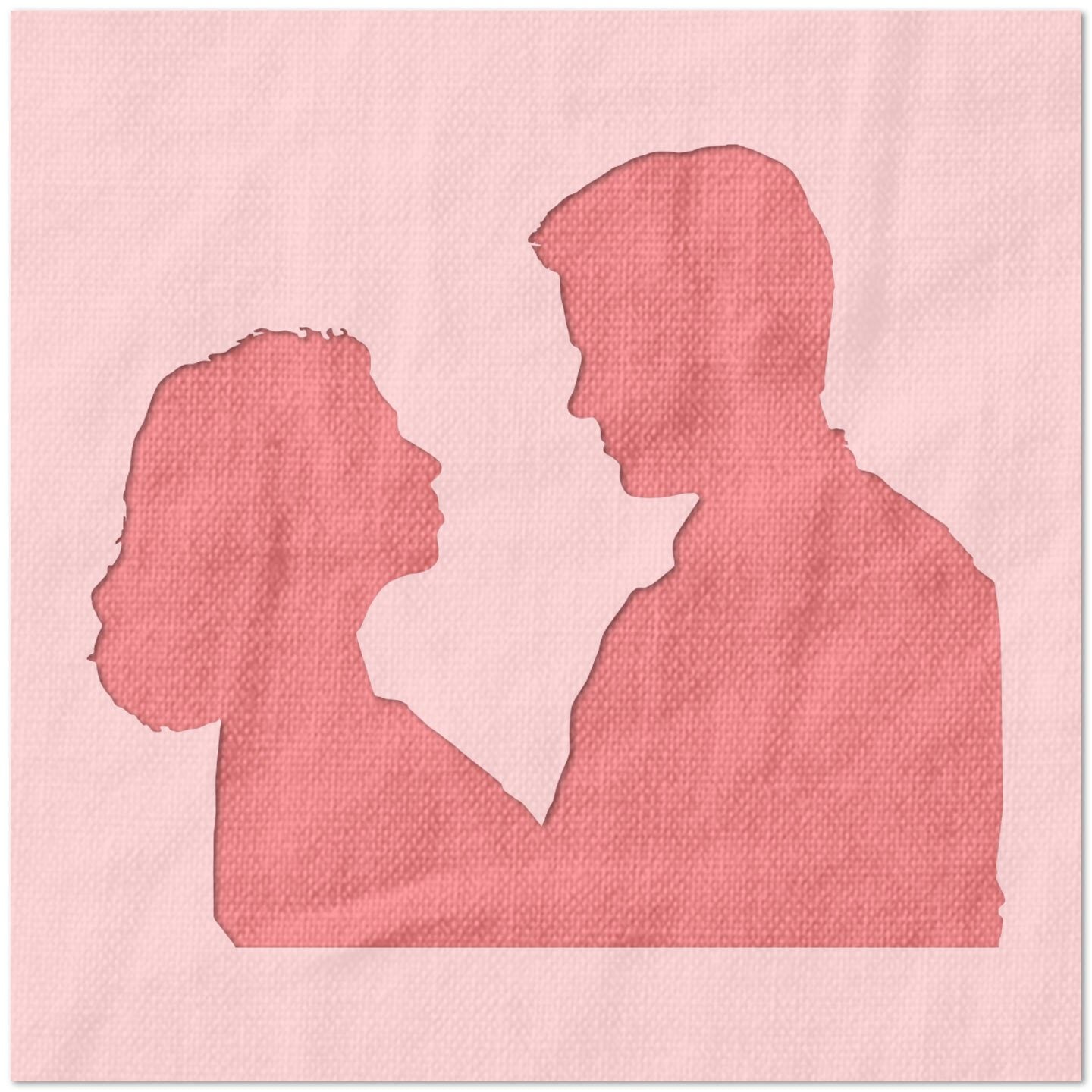 Loving Couple Stencil