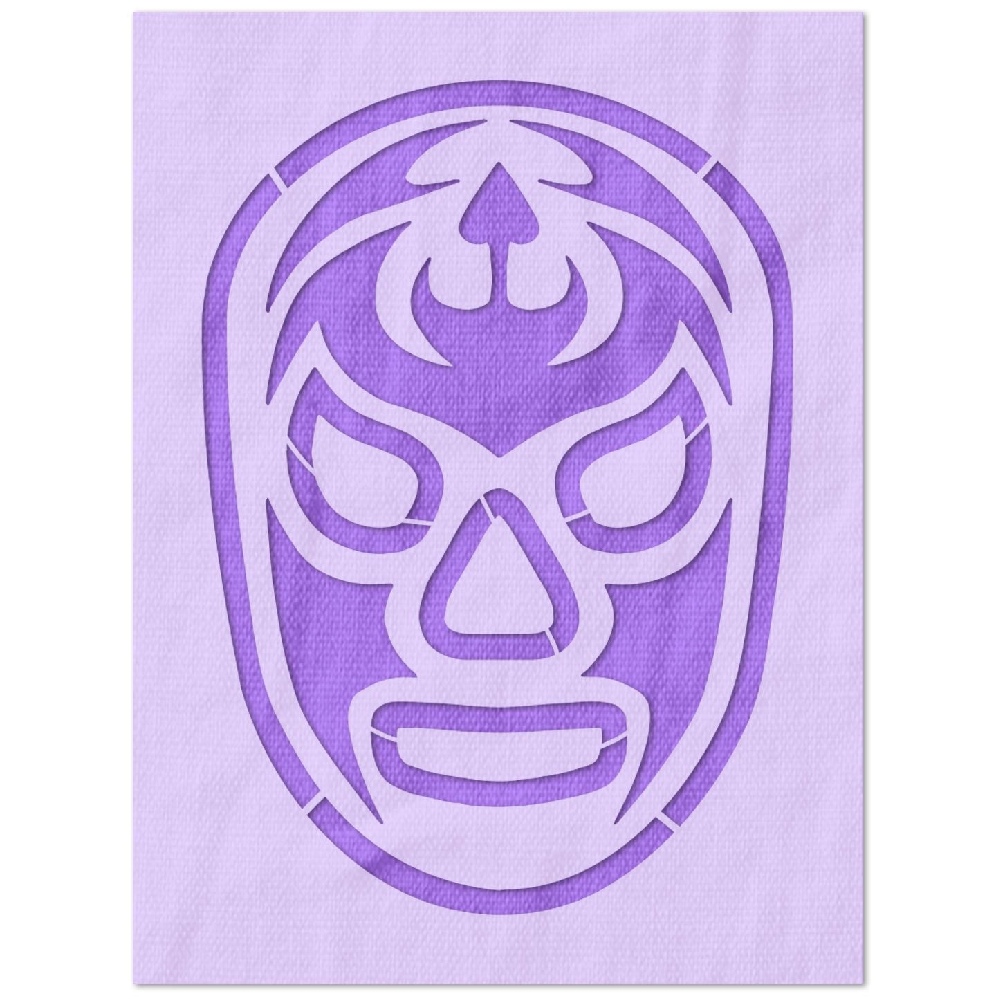 Luchador Mask Stencil