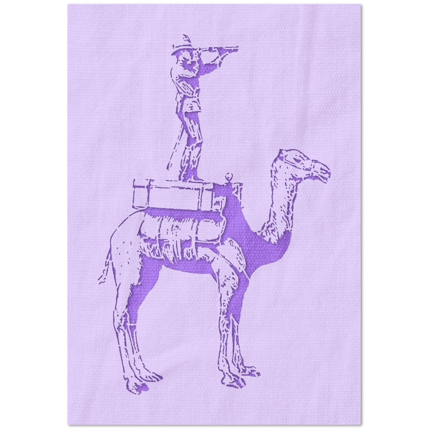 Man on Camel Stencil