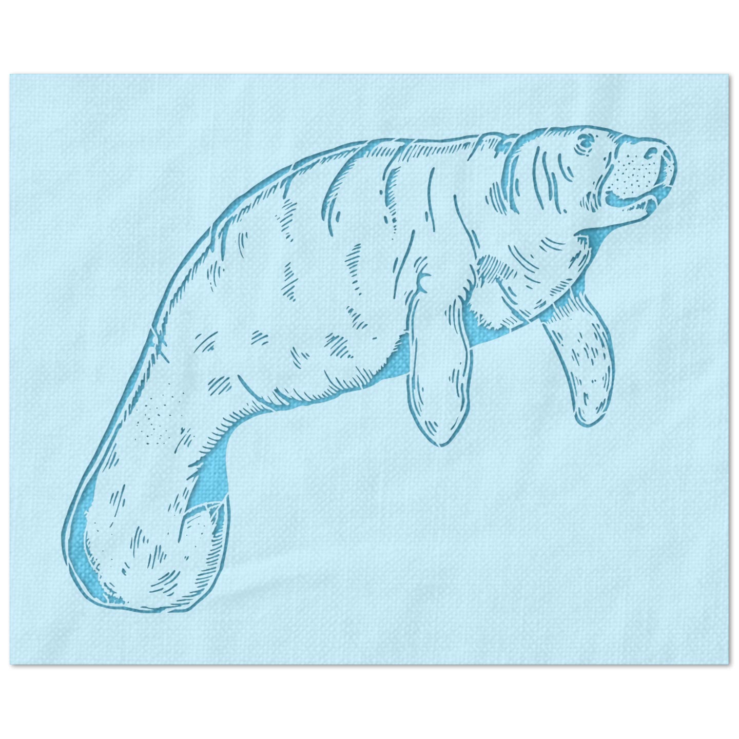Manatee Stencil