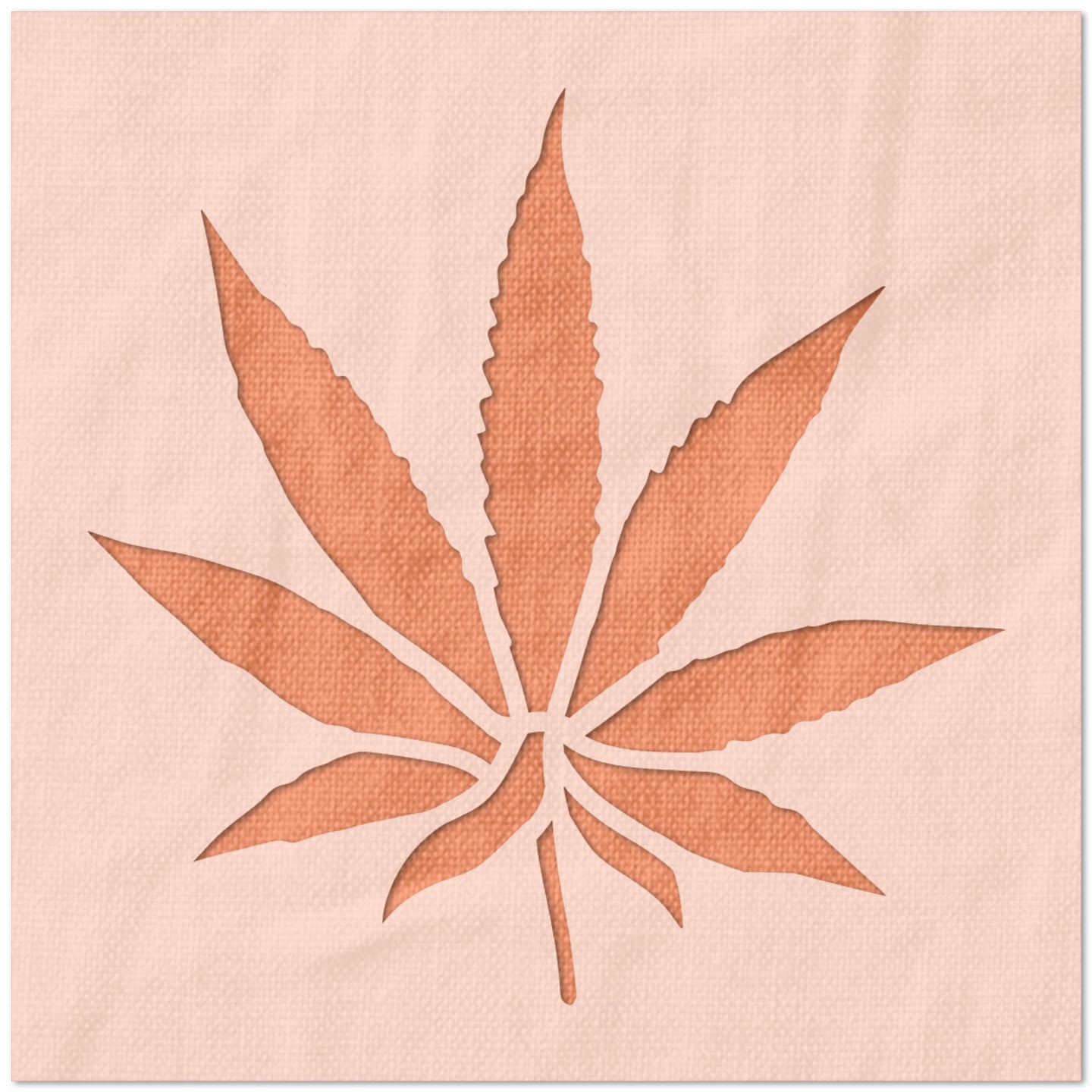 Marijuana Cannabis Leaf Stencil