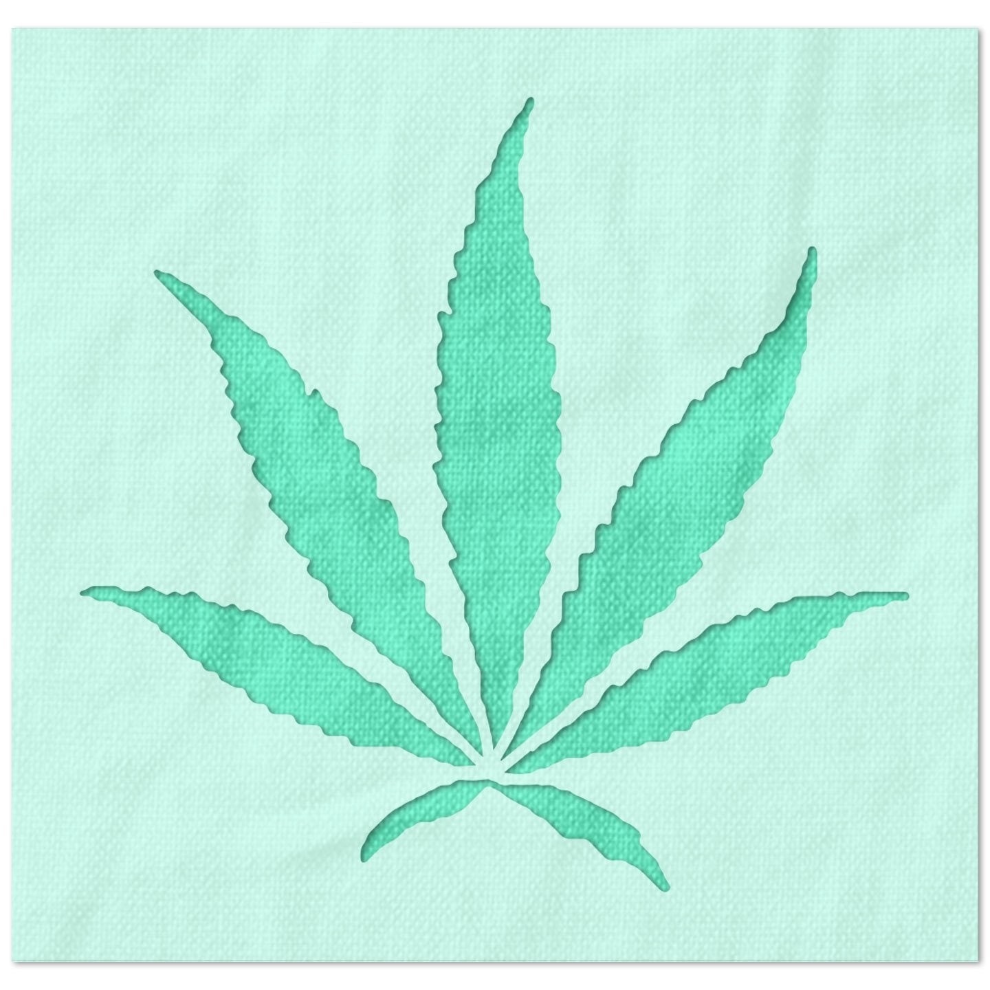 Marijuana Leaf Stencil