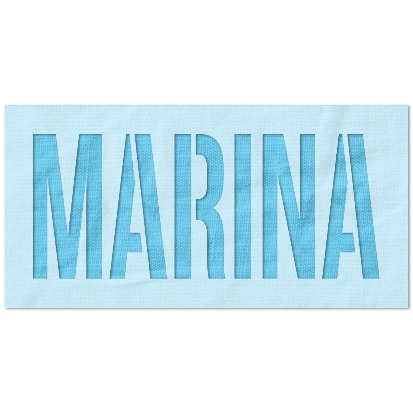 Marina Sign Stencil