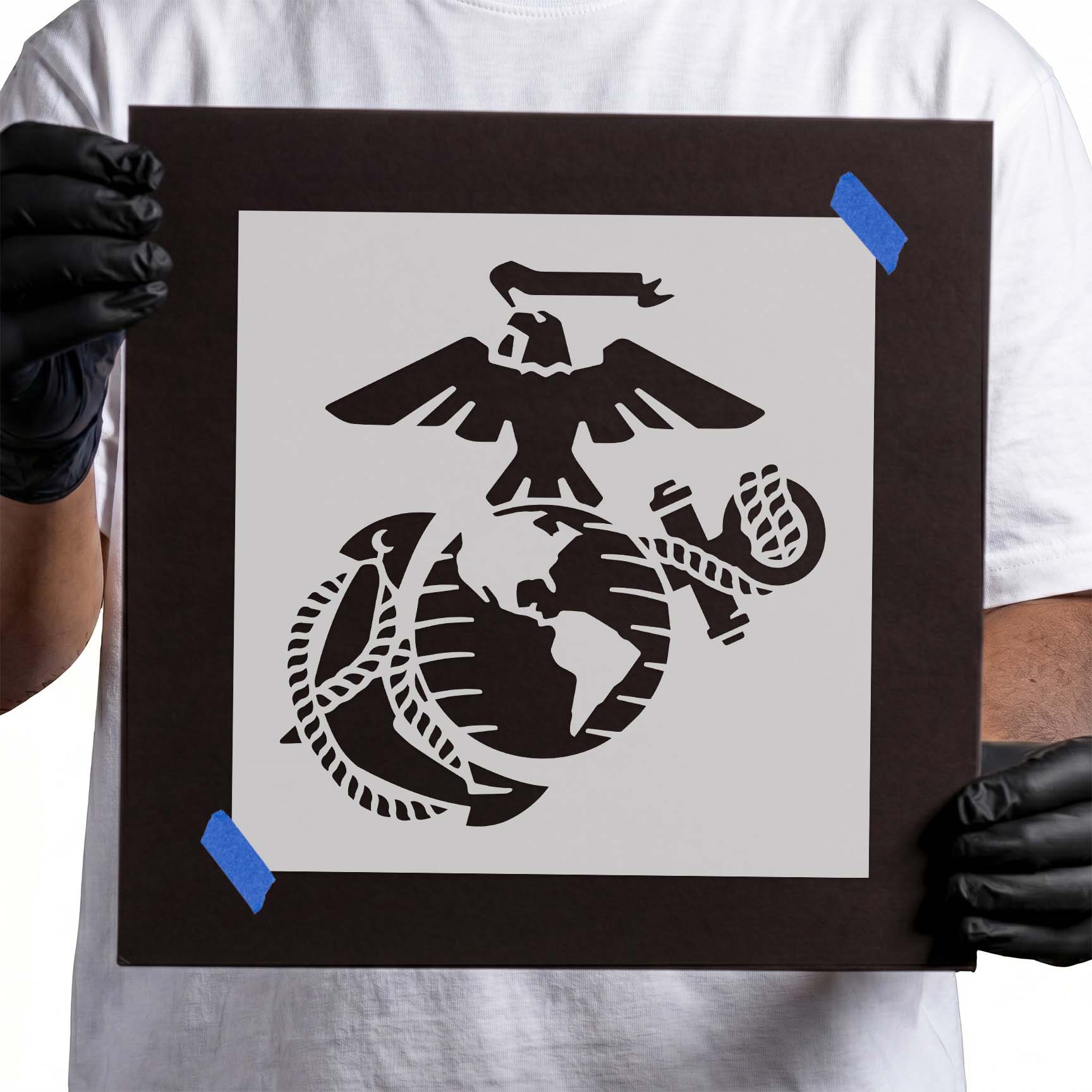 Marine Corps Emblem Stencil