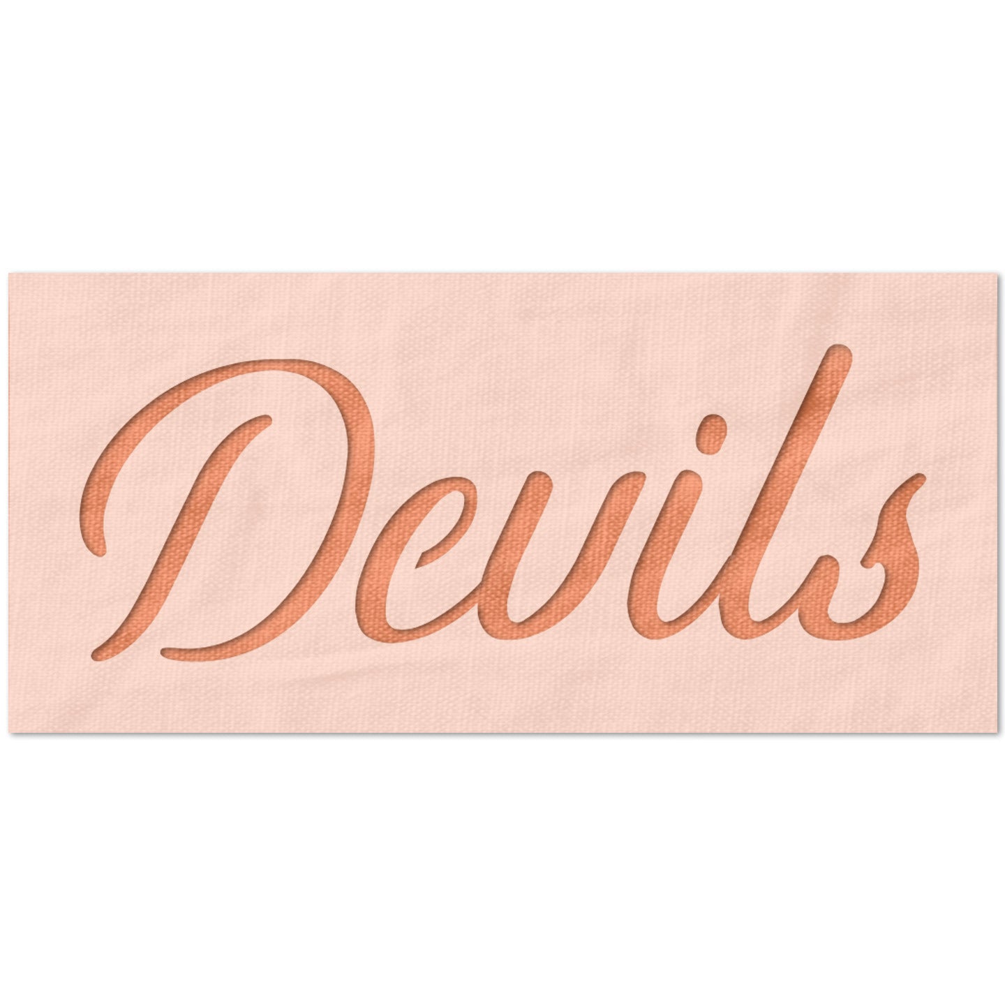 Mascot Devils Stencil