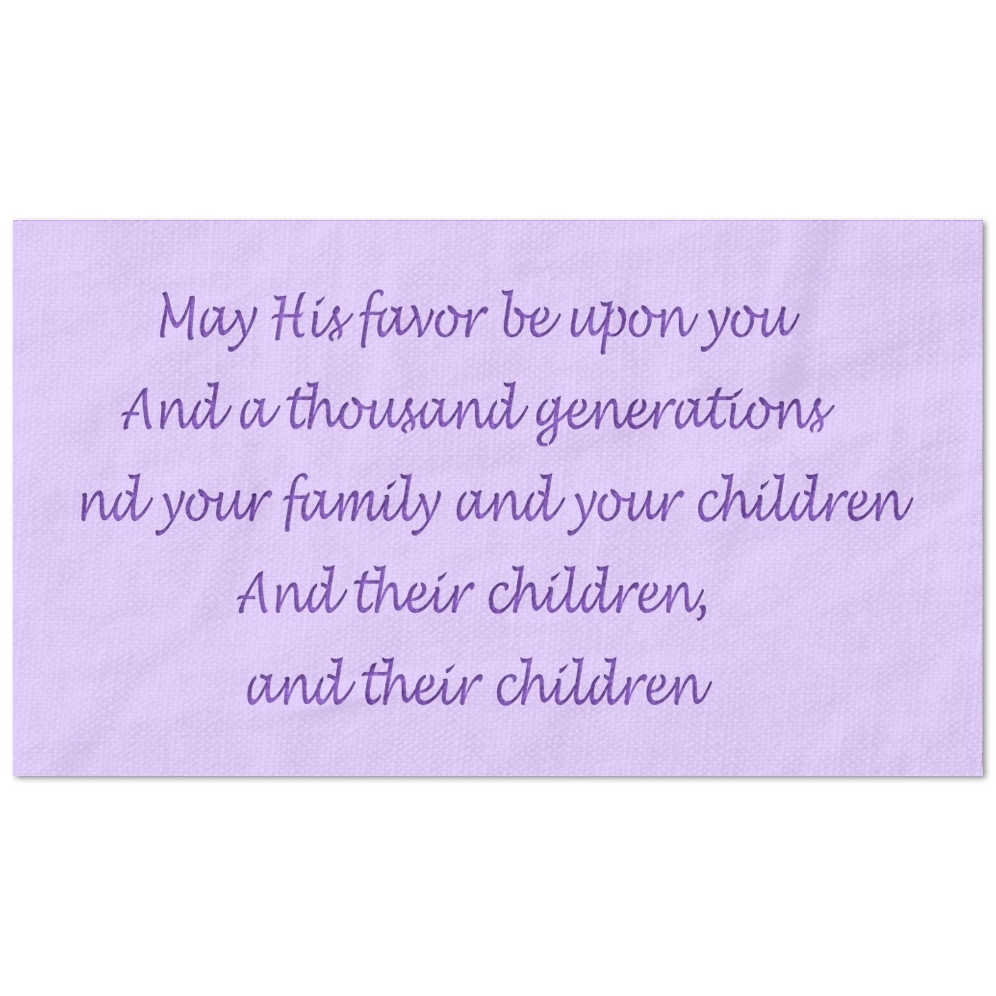 May His Favor be Upon You Blessing Lyrics Stencil