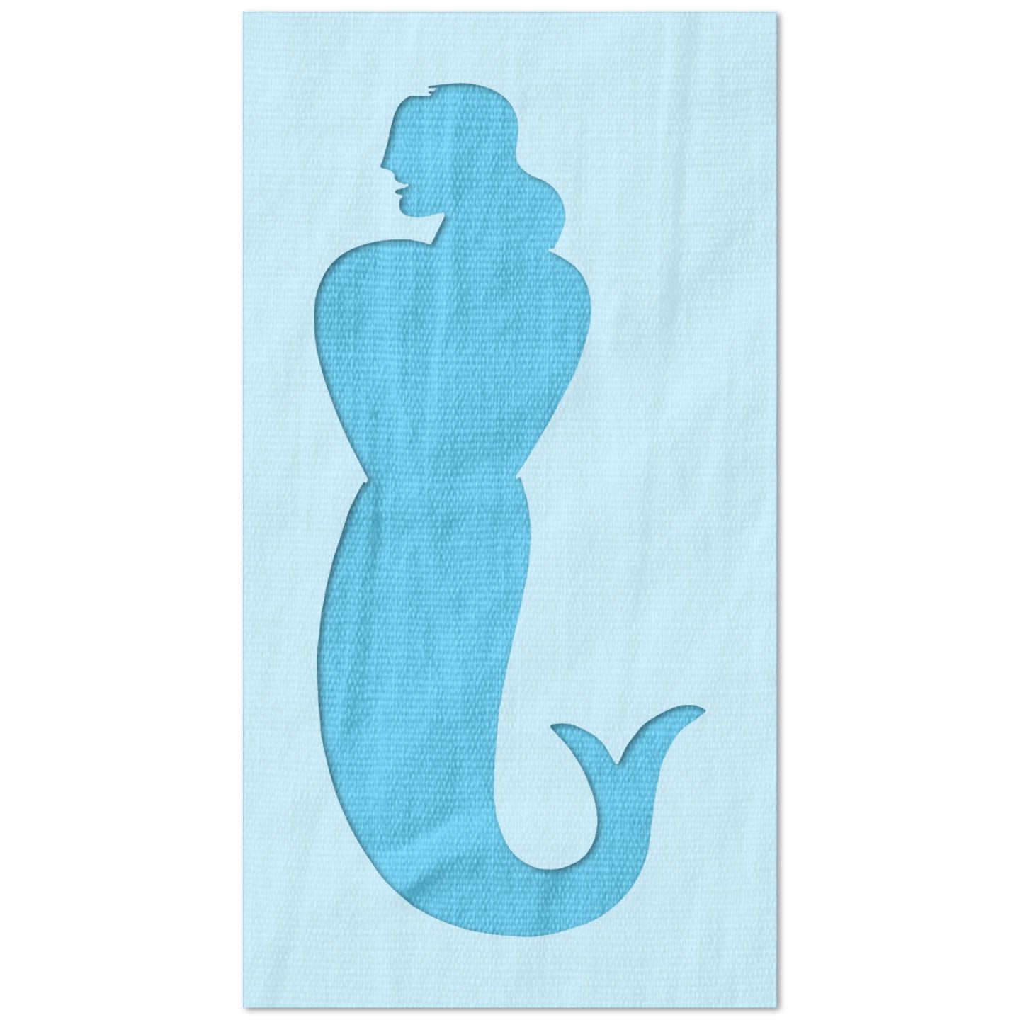 Mermaid Shilehoutte Stencil