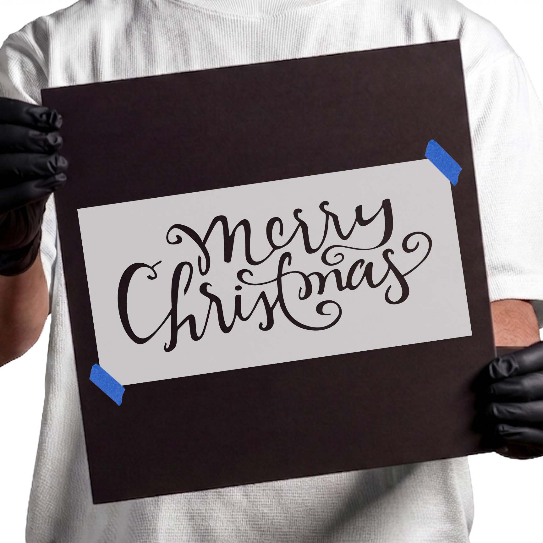 Merry Christmas Stencil