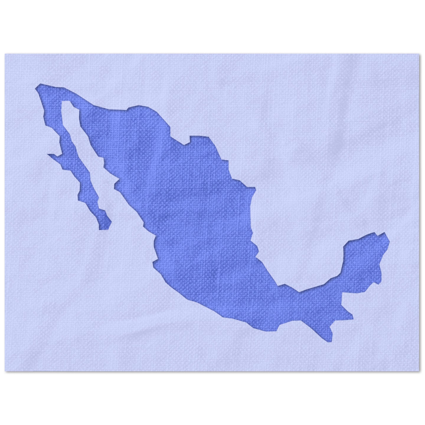 Mexico Outline Stencil
