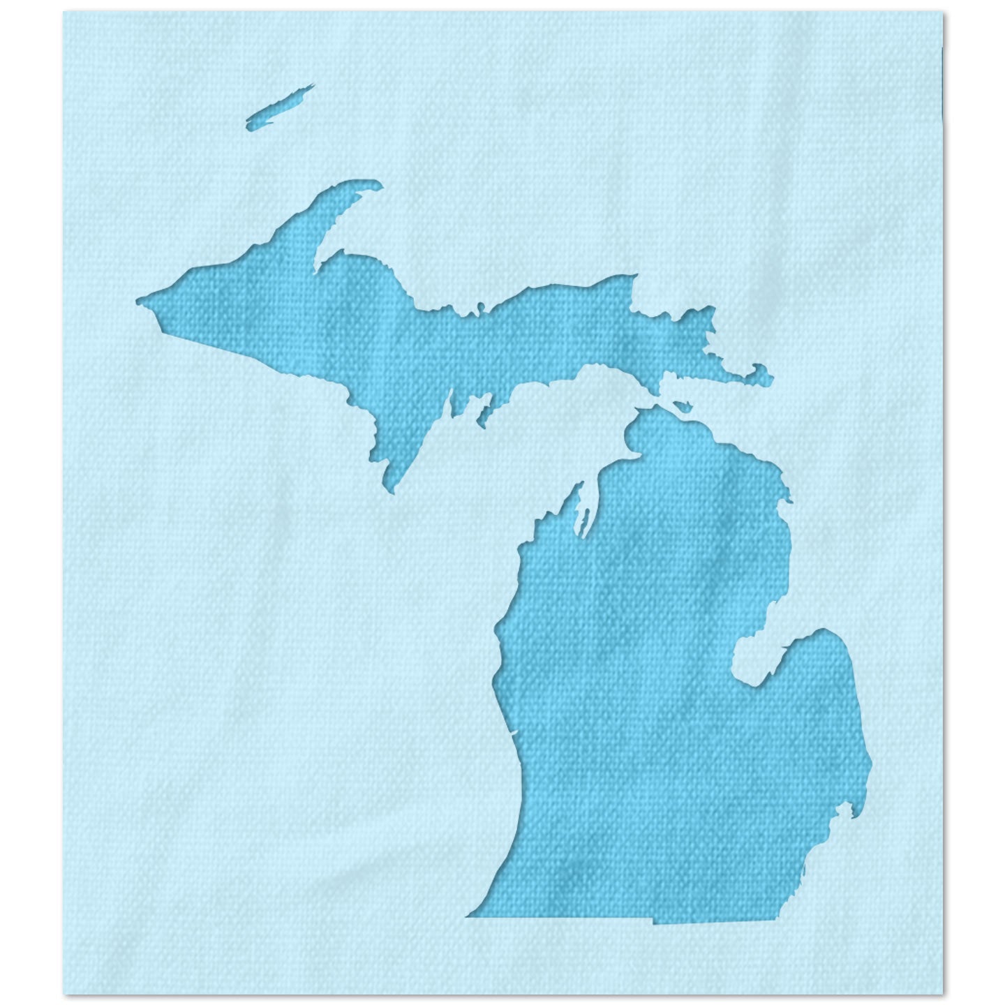Michigan State Outline Stencil